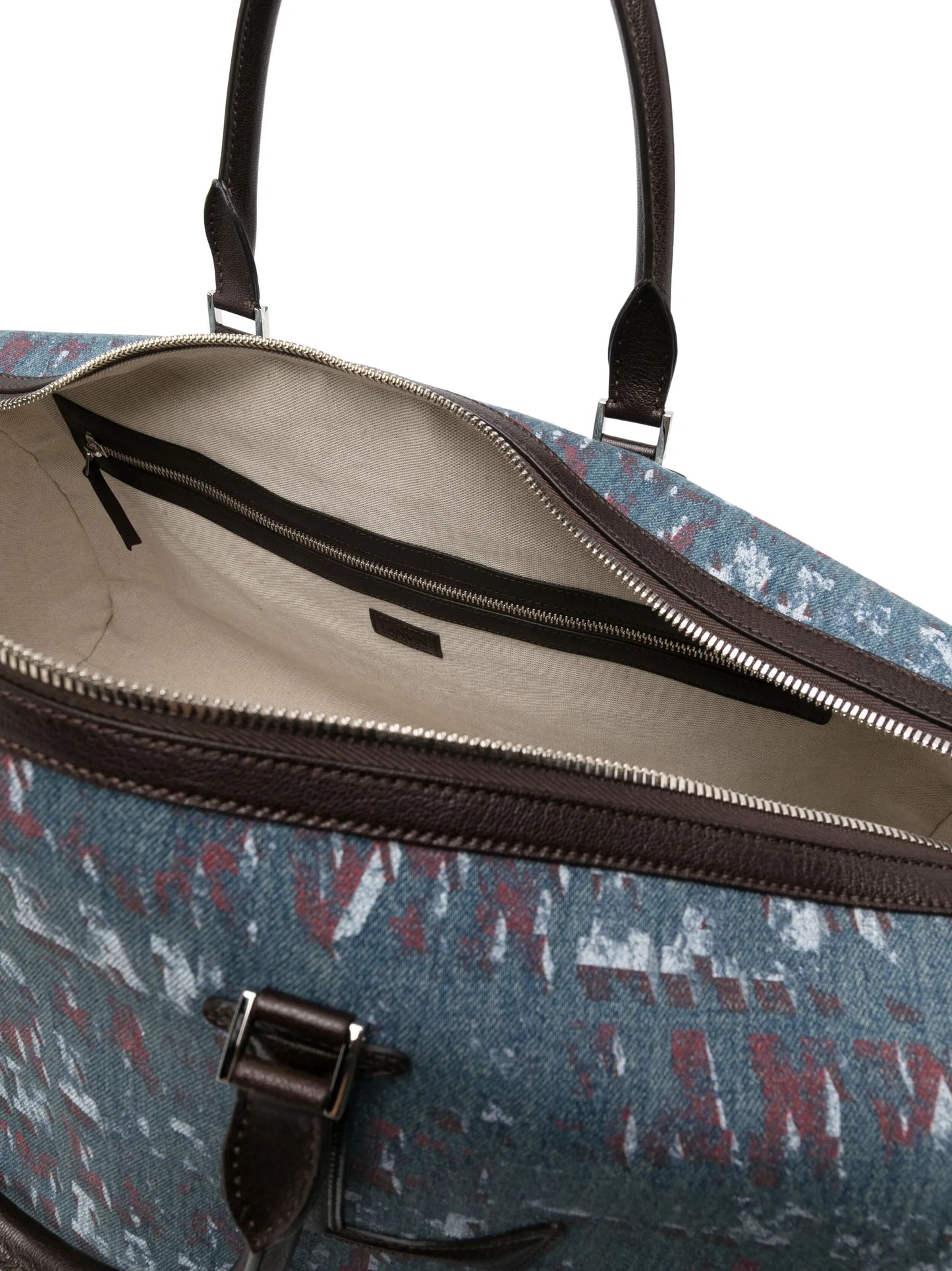 x Future monogram-pattern denim holdall