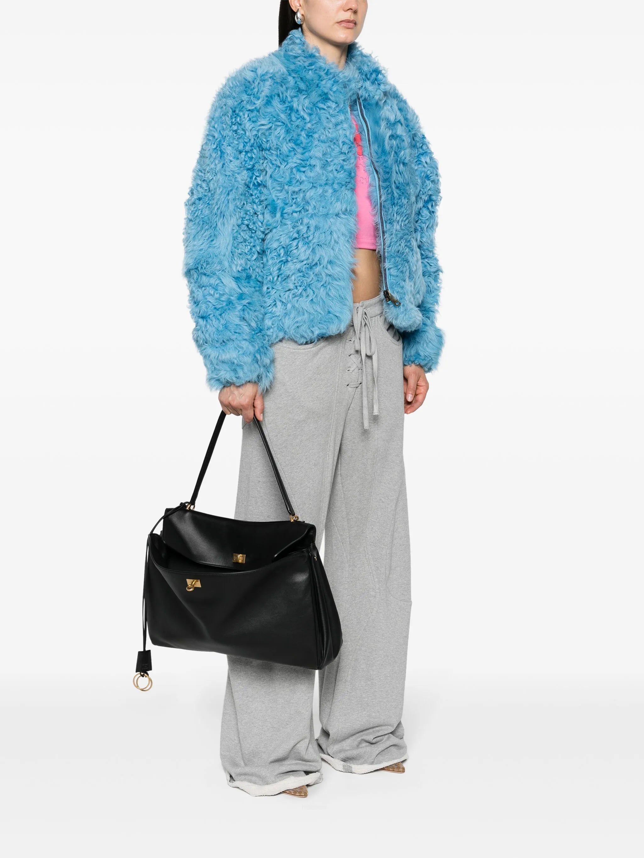 large Rodeo leather tote bag