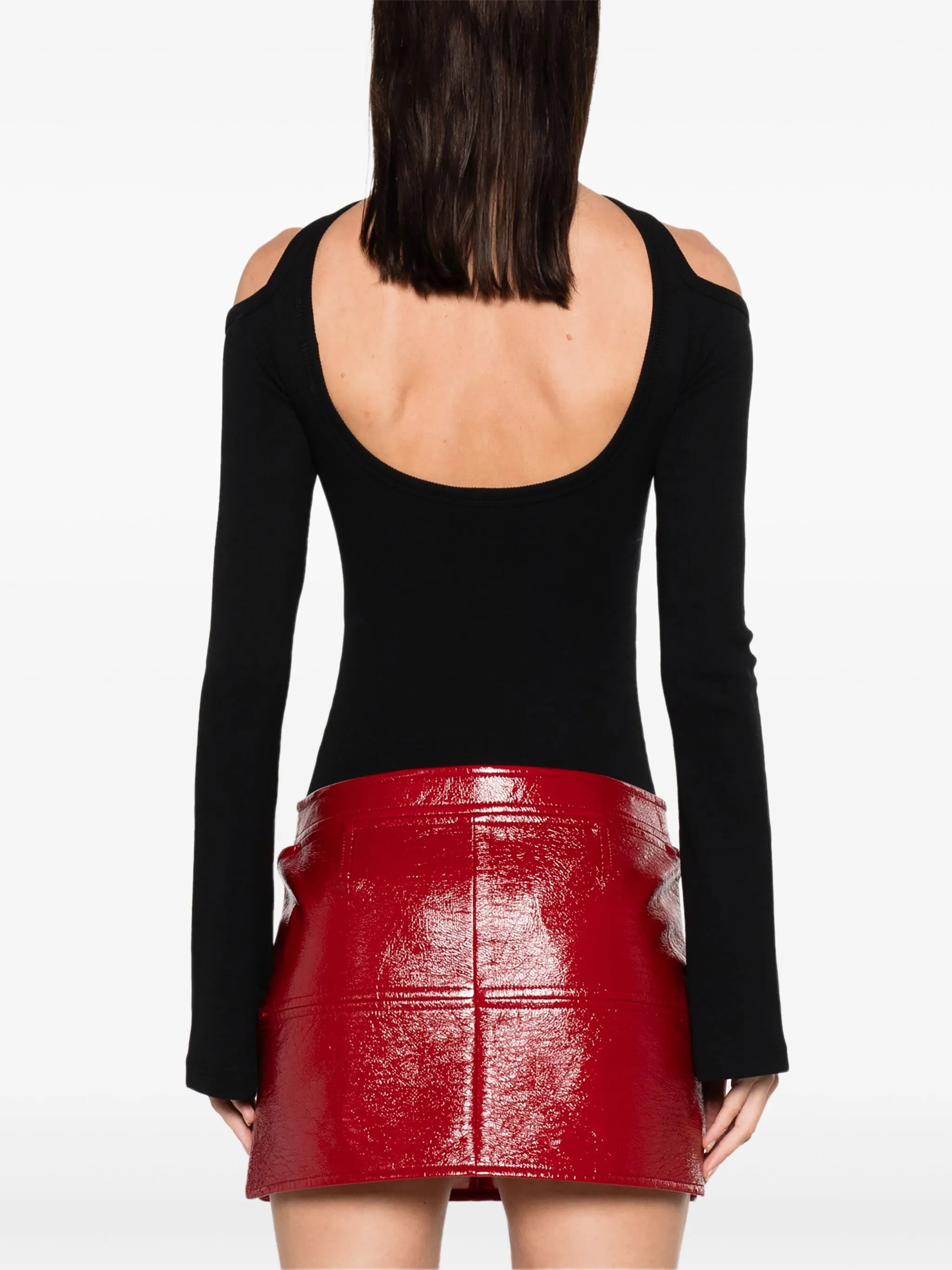 Hyperbole 90's cold-shoulder bodysuit