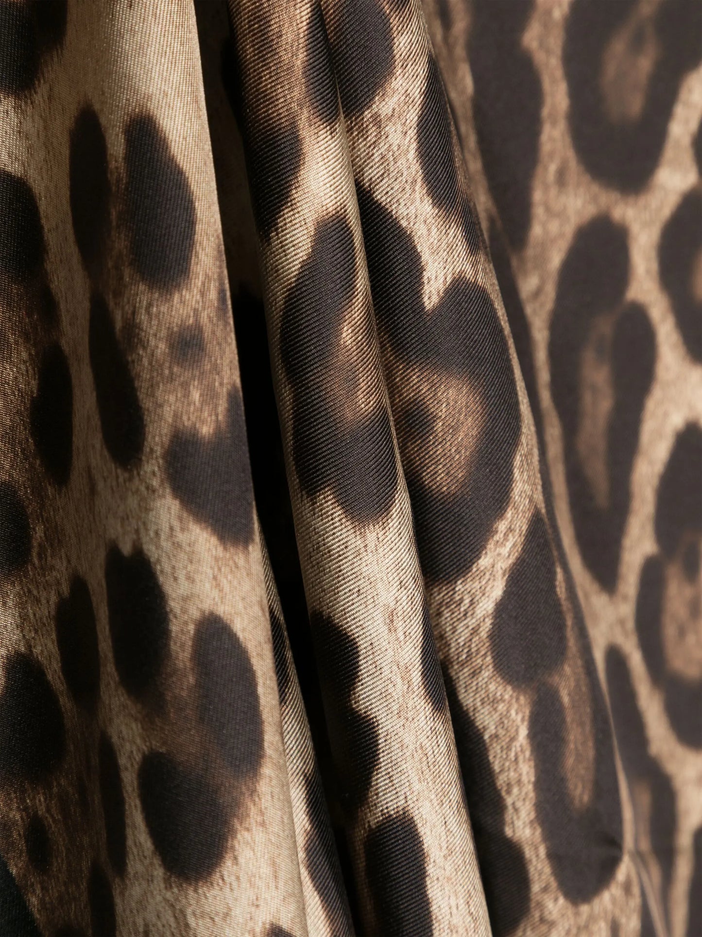 leopard-print silk scarf
