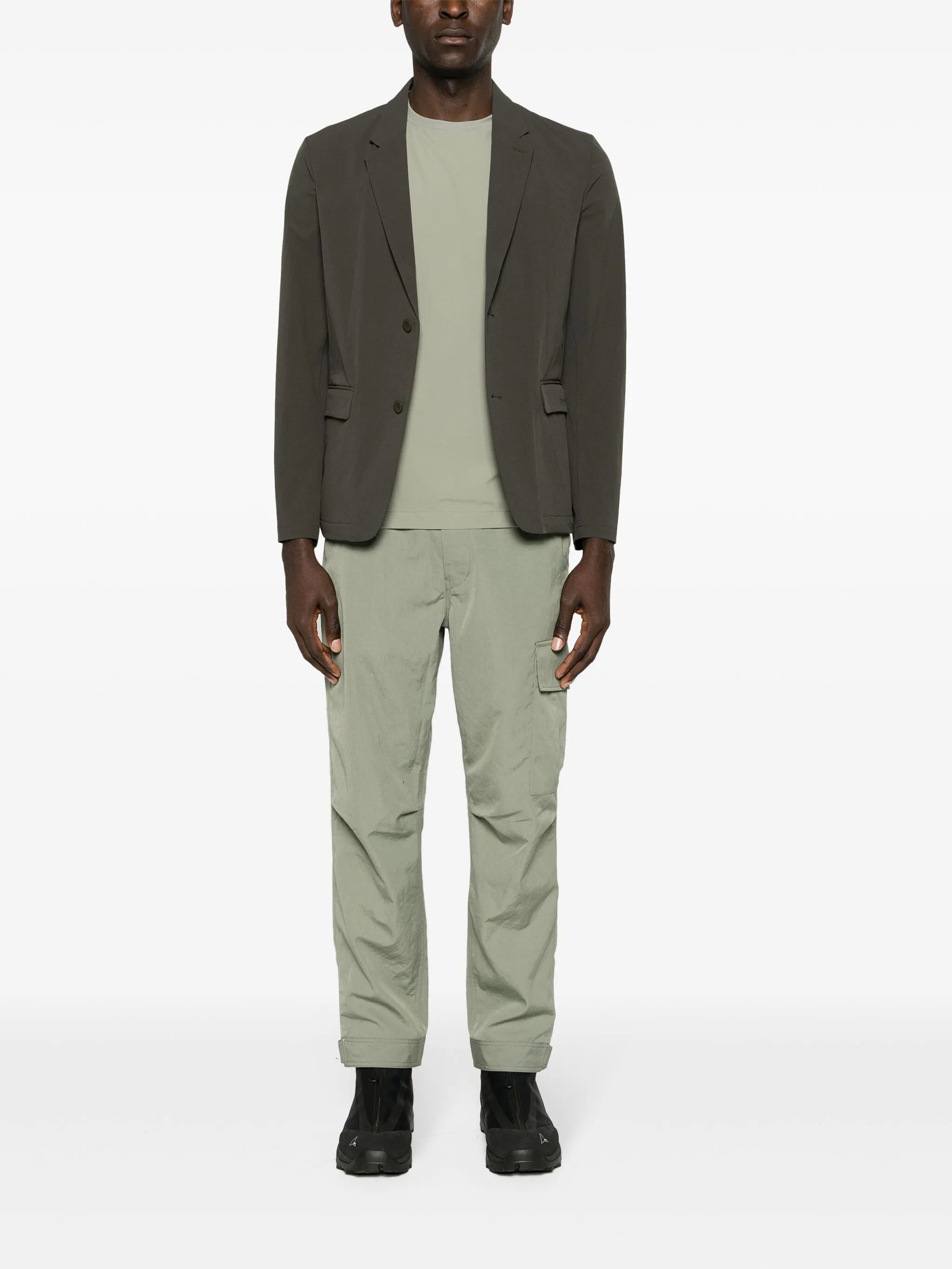 Active Comfort single-breasted blazer