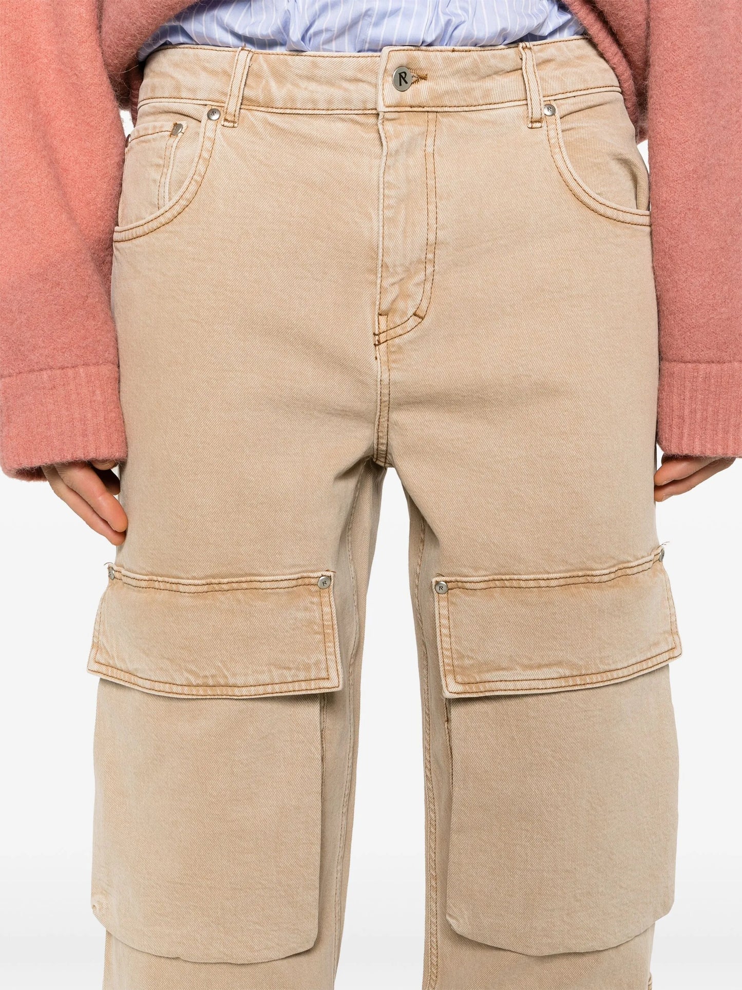 R3CA straight cargo jeans
