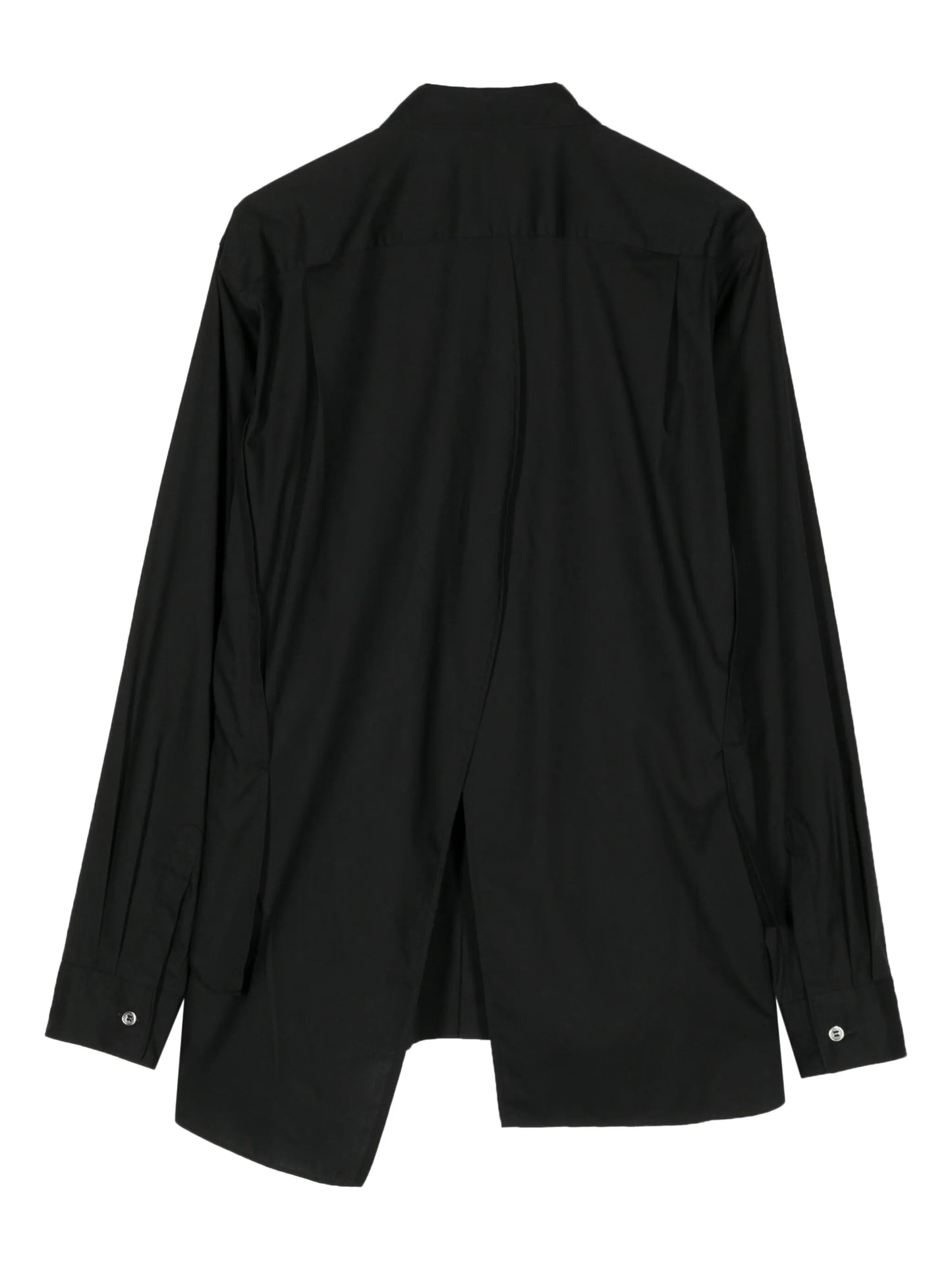 layered cotton shirt
