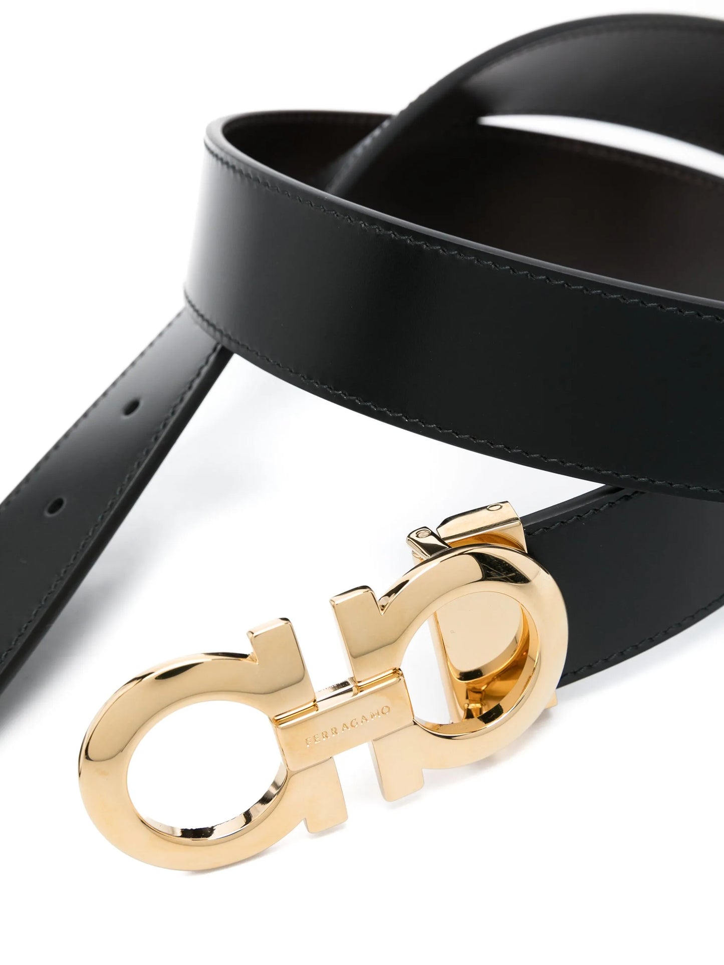 reversible and adjustable Gancini belt