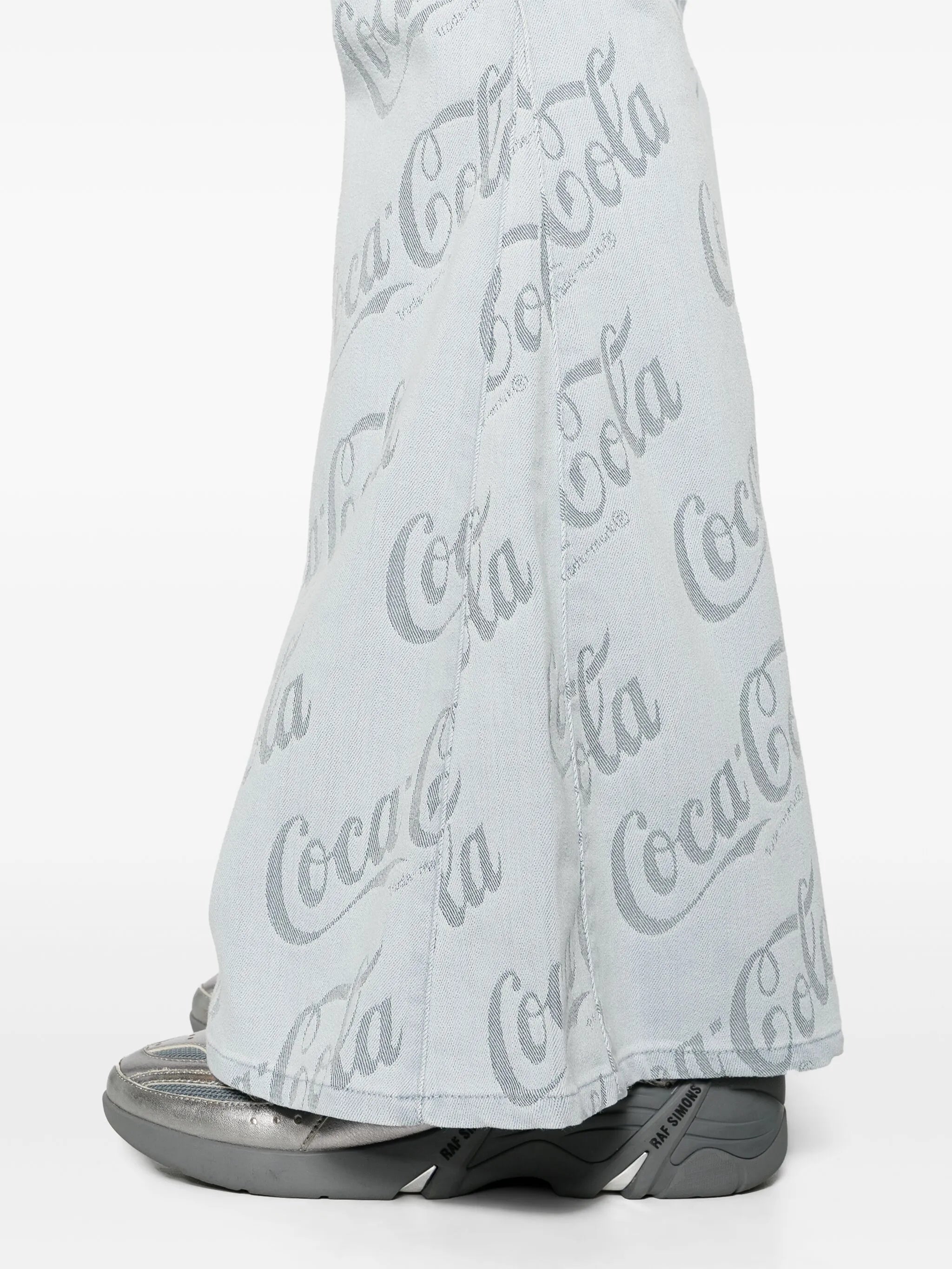 x Coca-Cola jacquard flared jeans