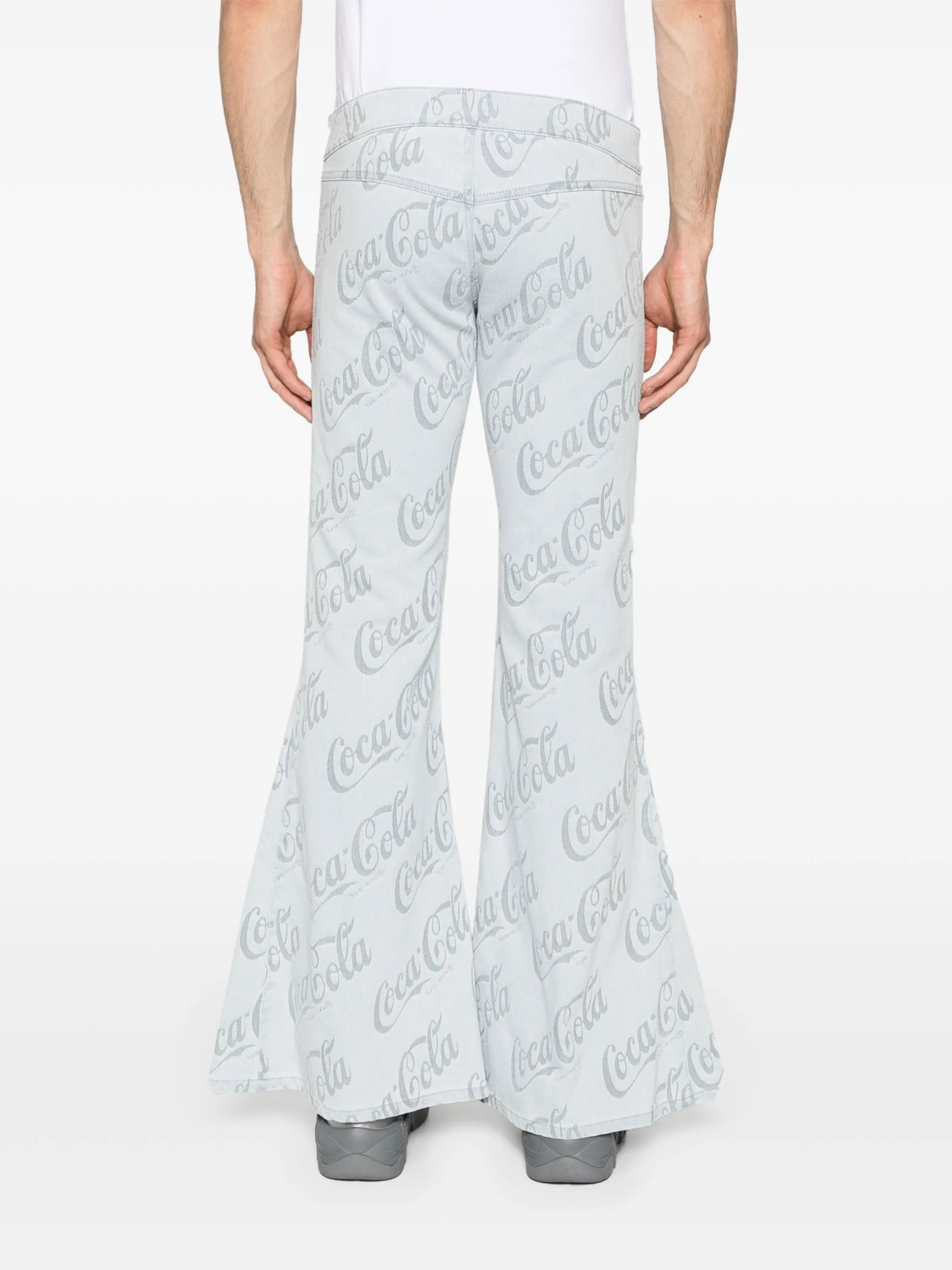 x Coca-Cola jacquard flared jeans