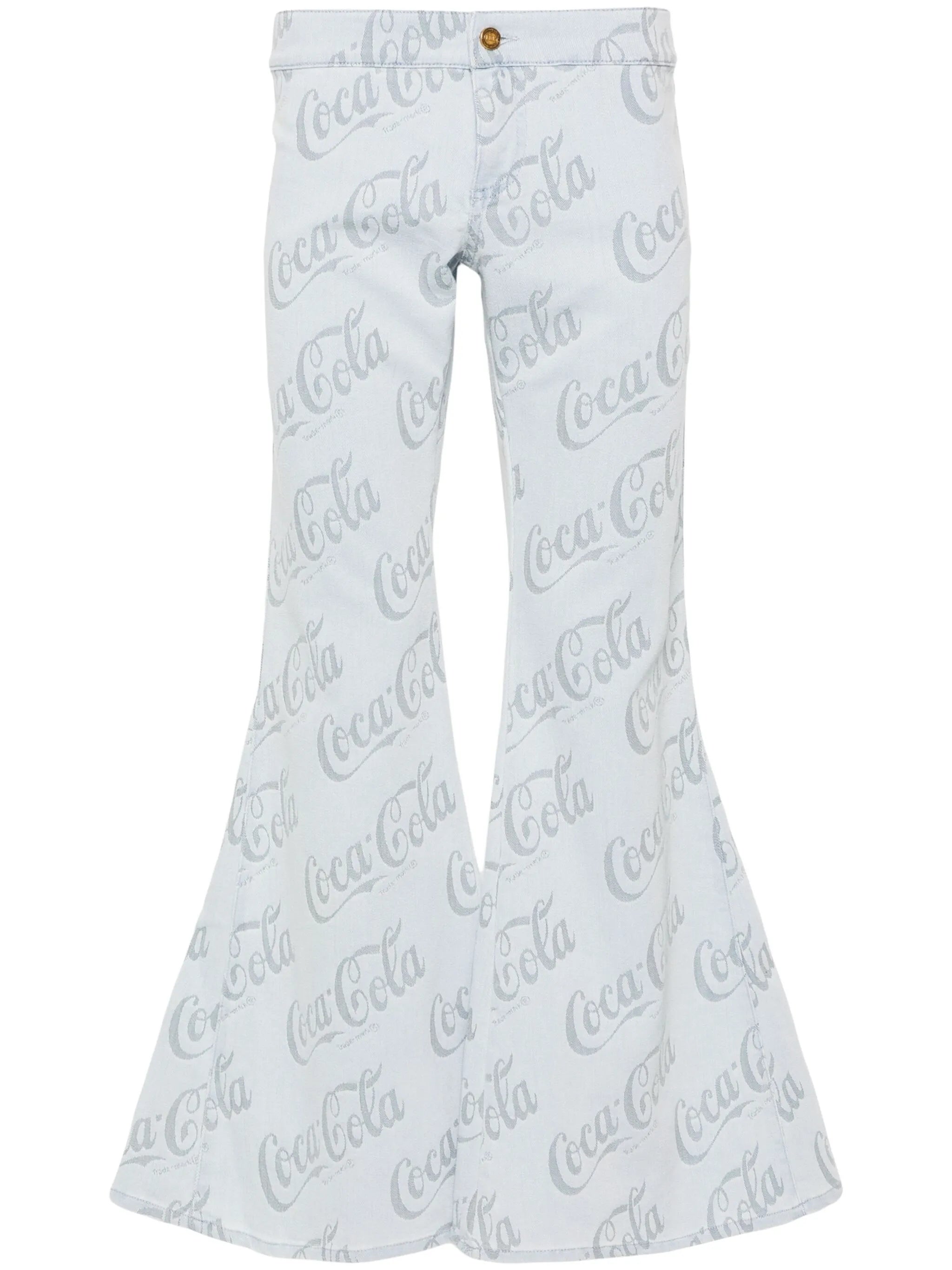 x Coca-Cola jacquard flared jeans