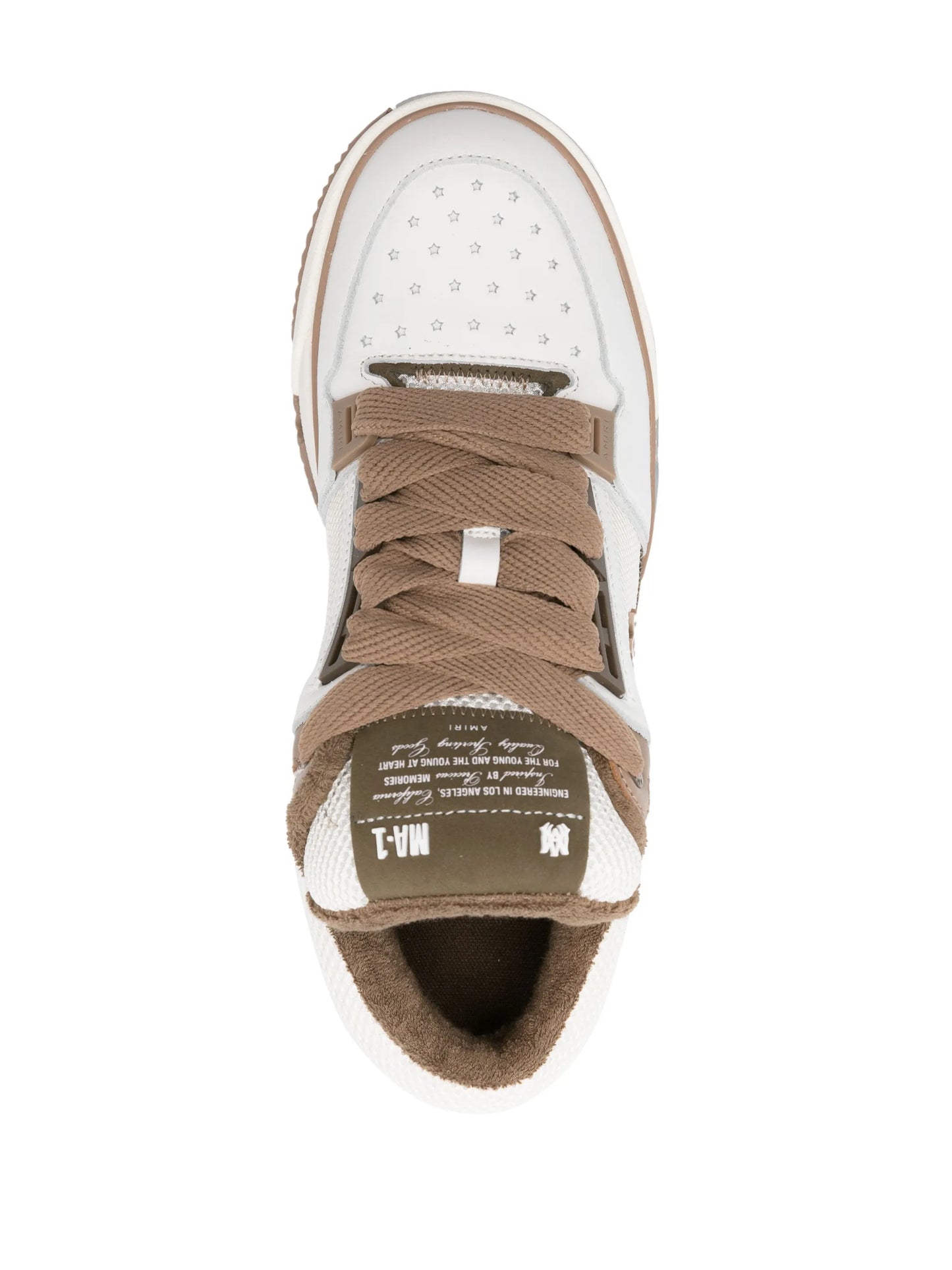 MA-1 leather chunky sneakers