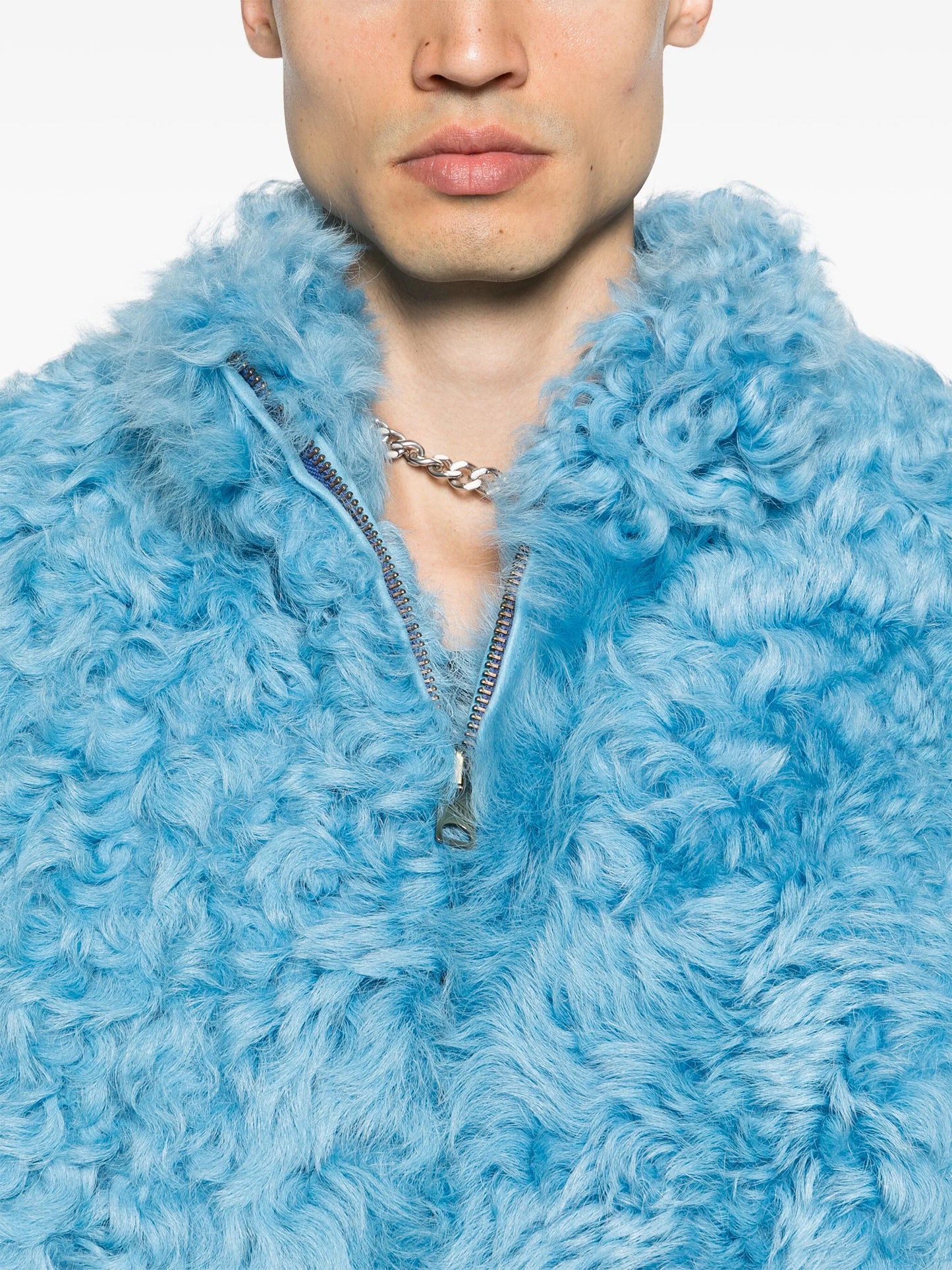 shearling varsity jacket