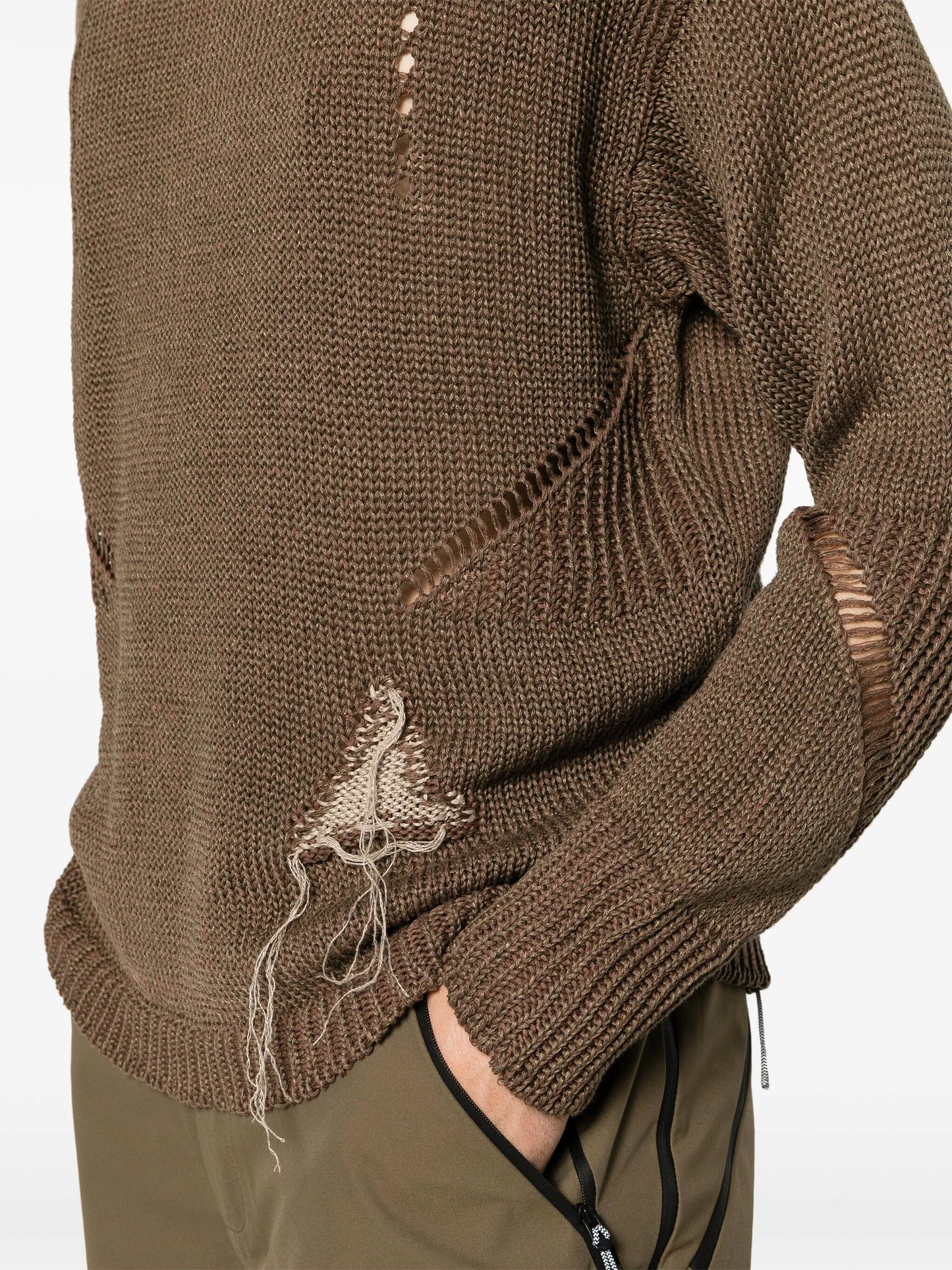 threads-detailed hemp-blend jumper
