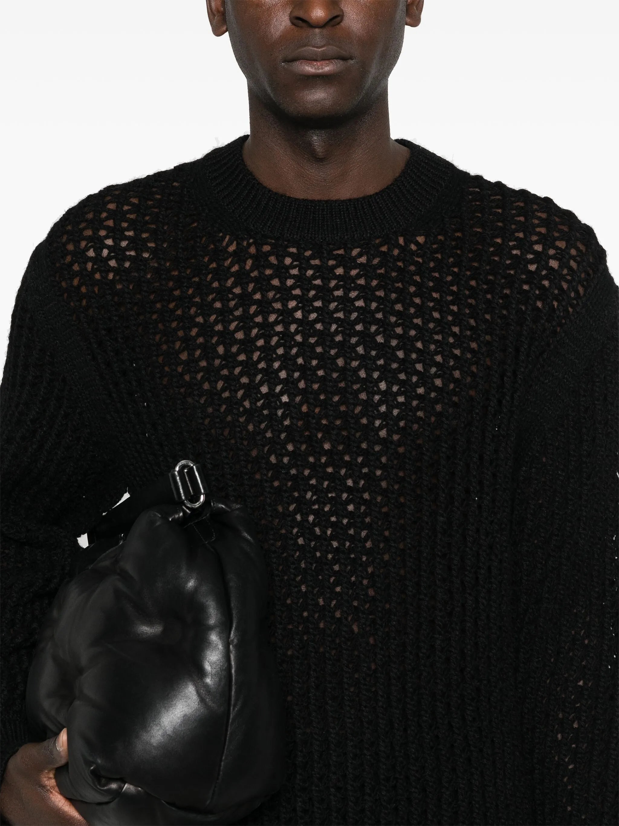 open-knit sweater