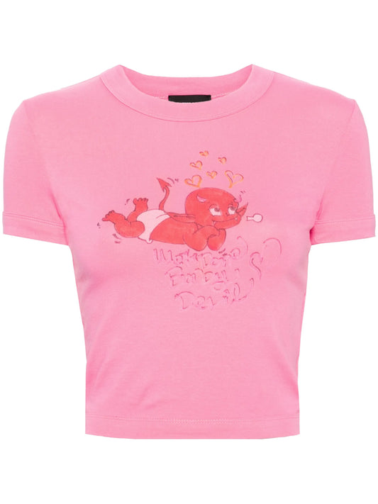 Doodle Monster-print T-shirt