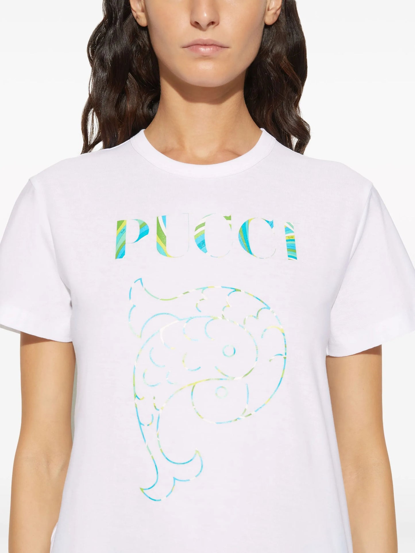 logo-print cotton T-shirt