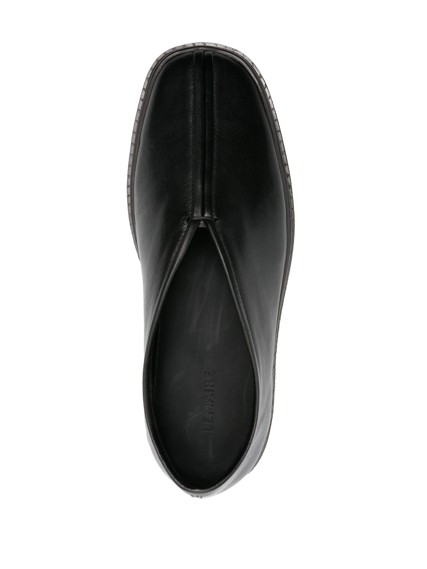 Piped leather sneakers