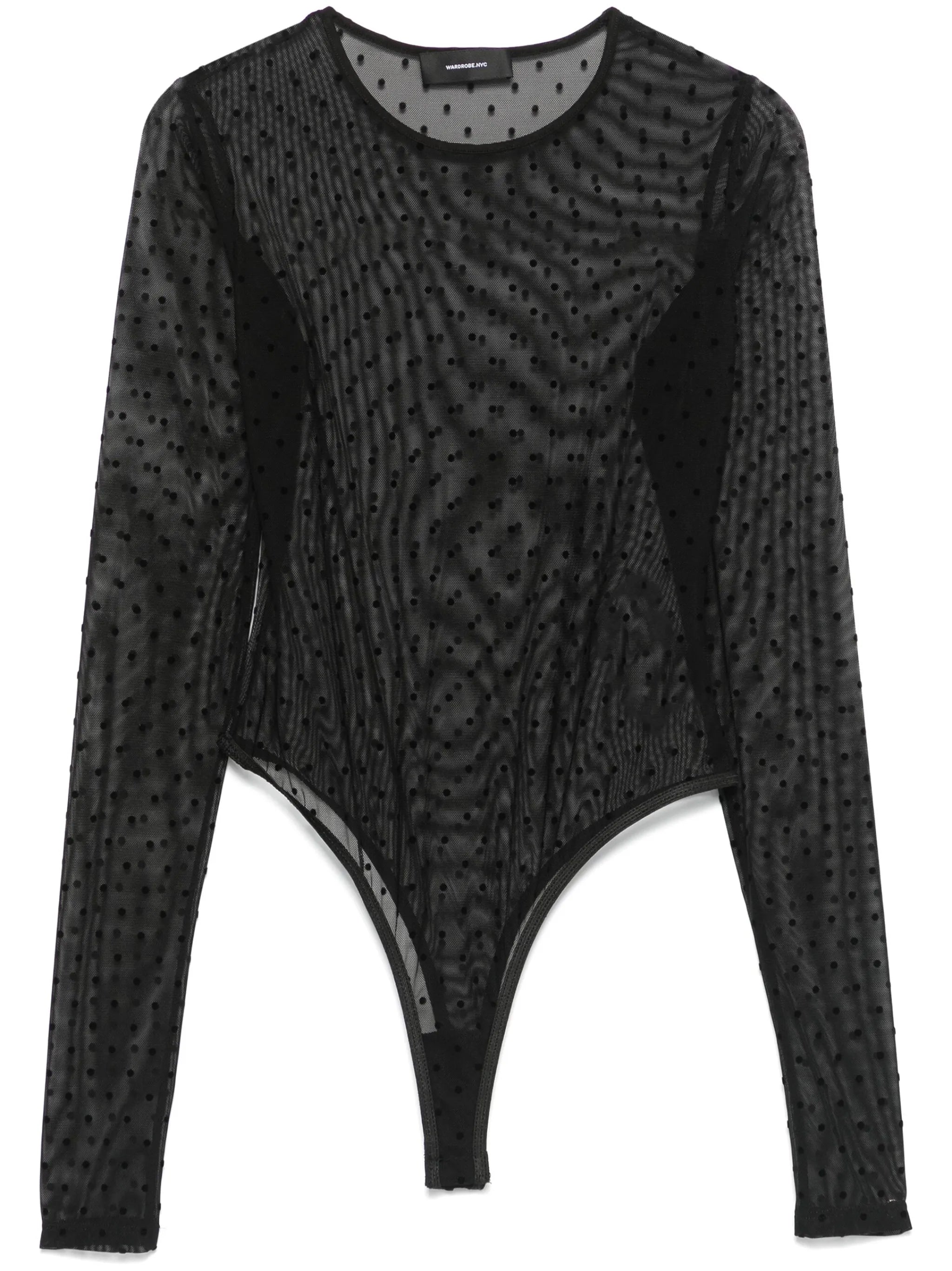 polka-dot bodysuit