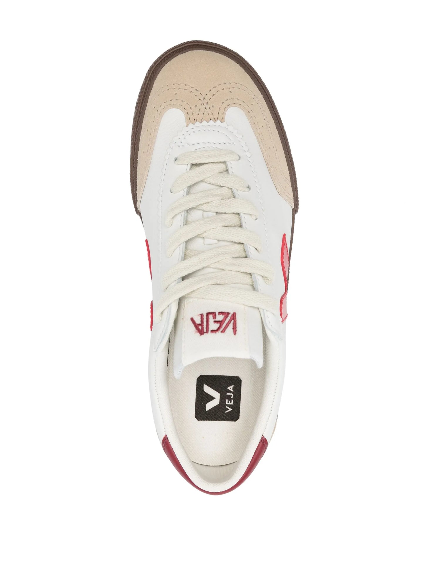 Volley suede-panelled sneakers