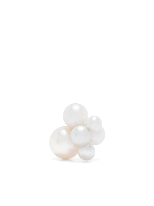 14kt yellow gold Bise freshwater pearls single earring