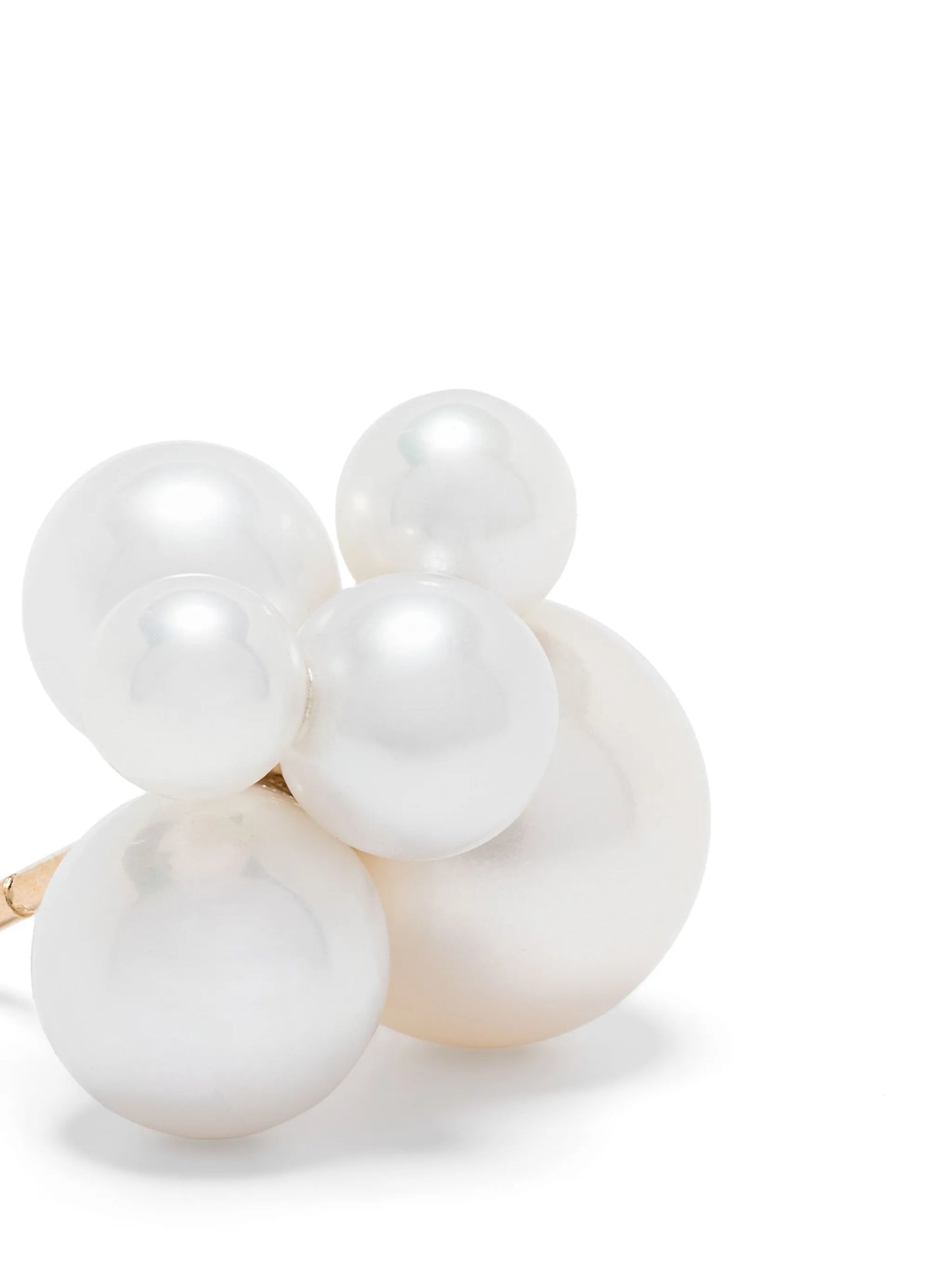 14kt yellow gold Bise freshwater pearls single earring