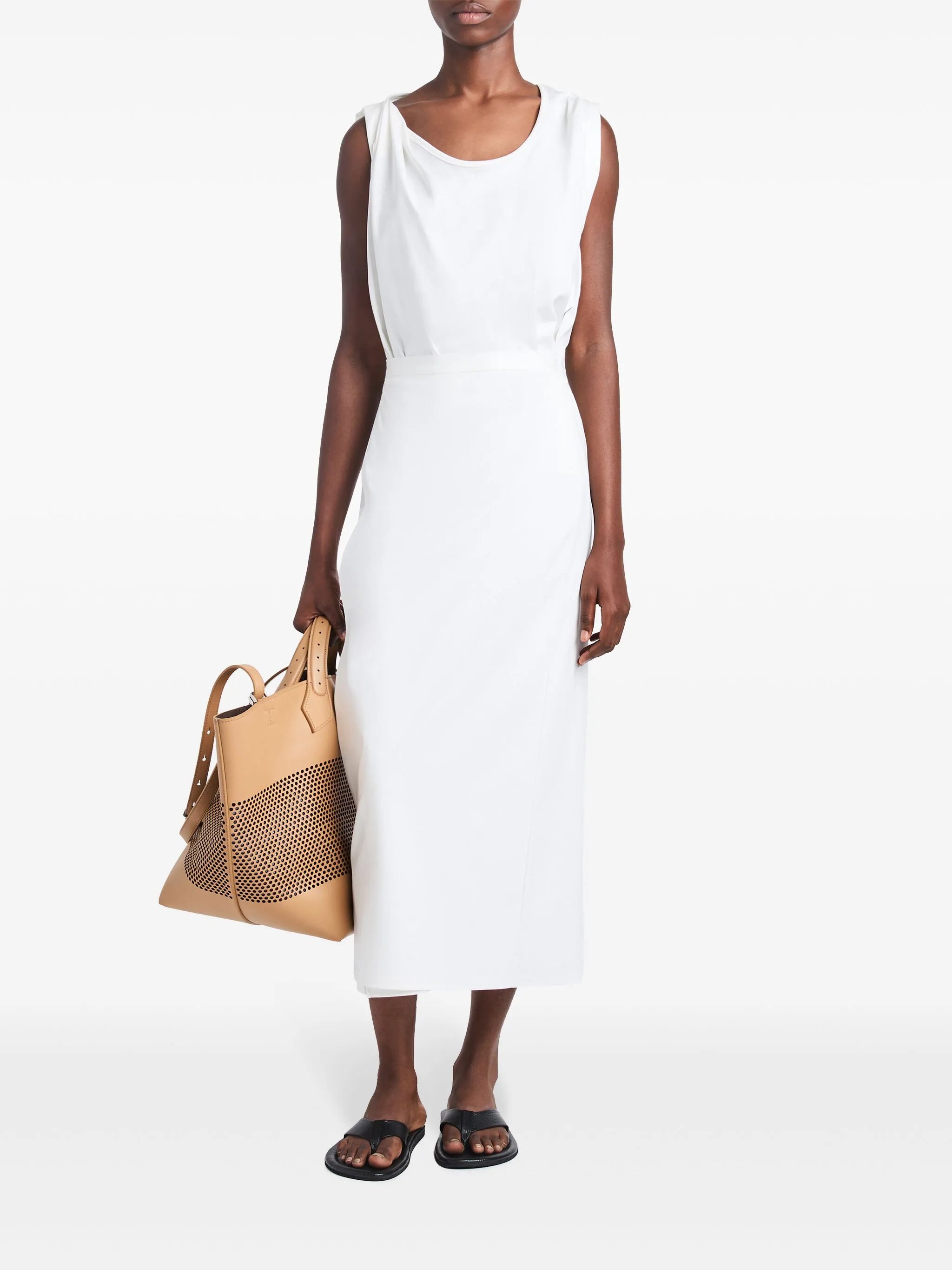 scoop neck organic cotton dress