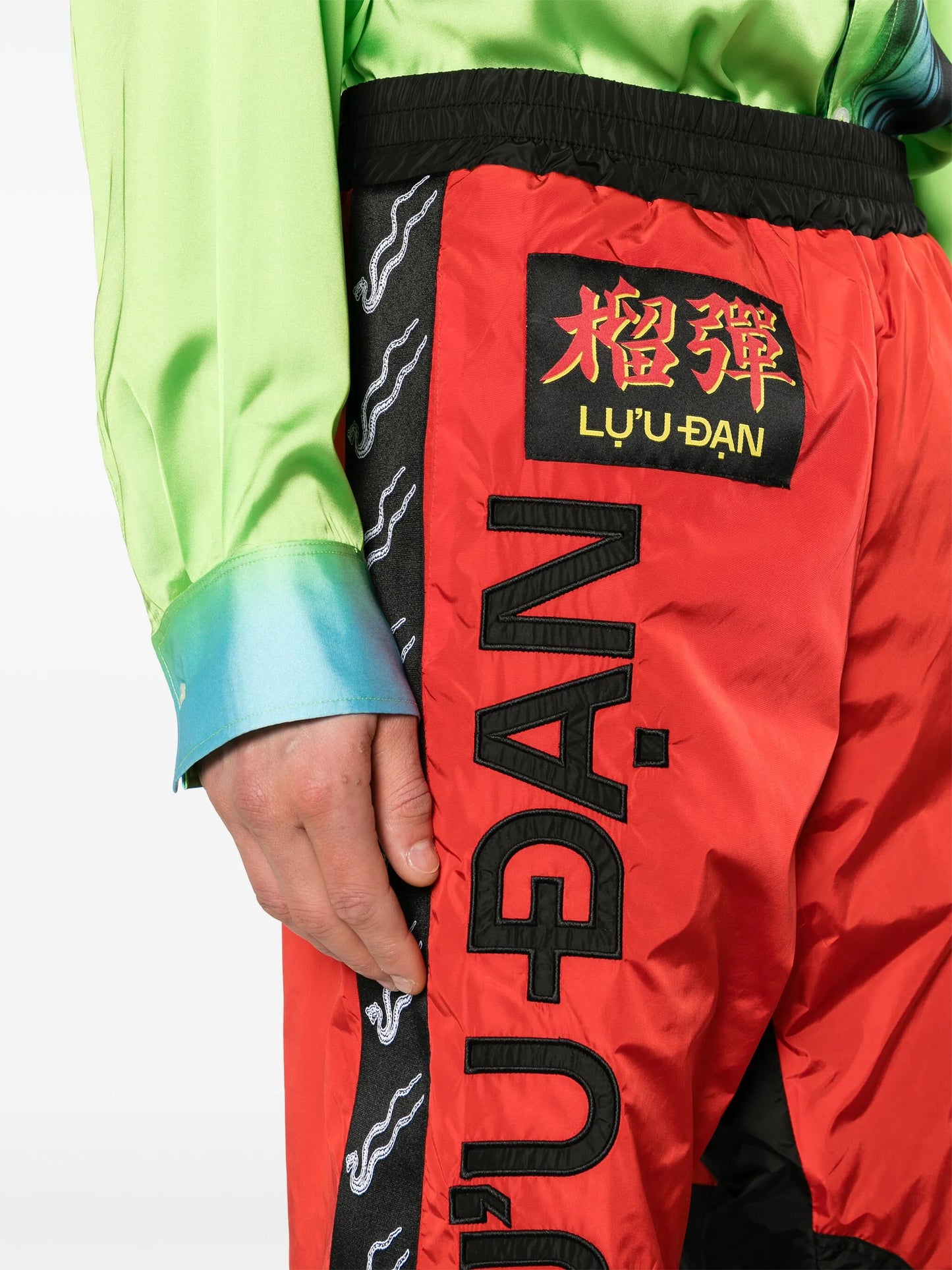 L-D logo-letters track pants