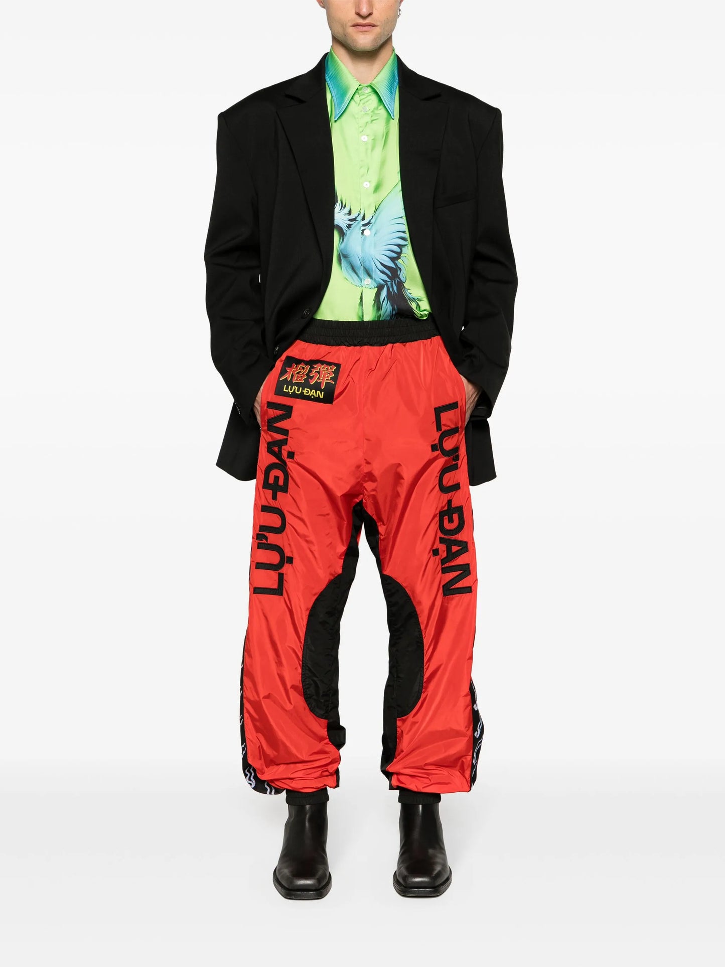L-D logo-letters track pants