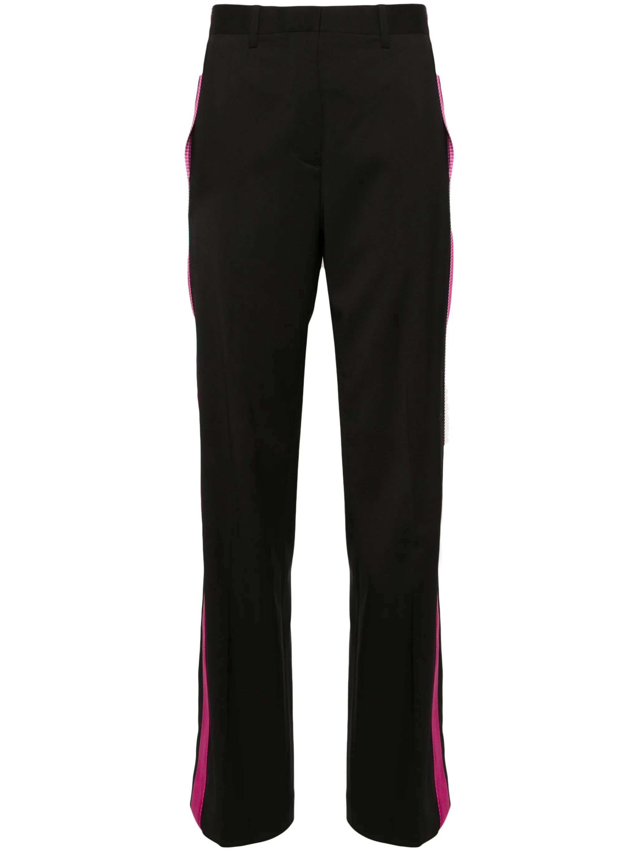 Seatbelt mid-rise tailored trousers