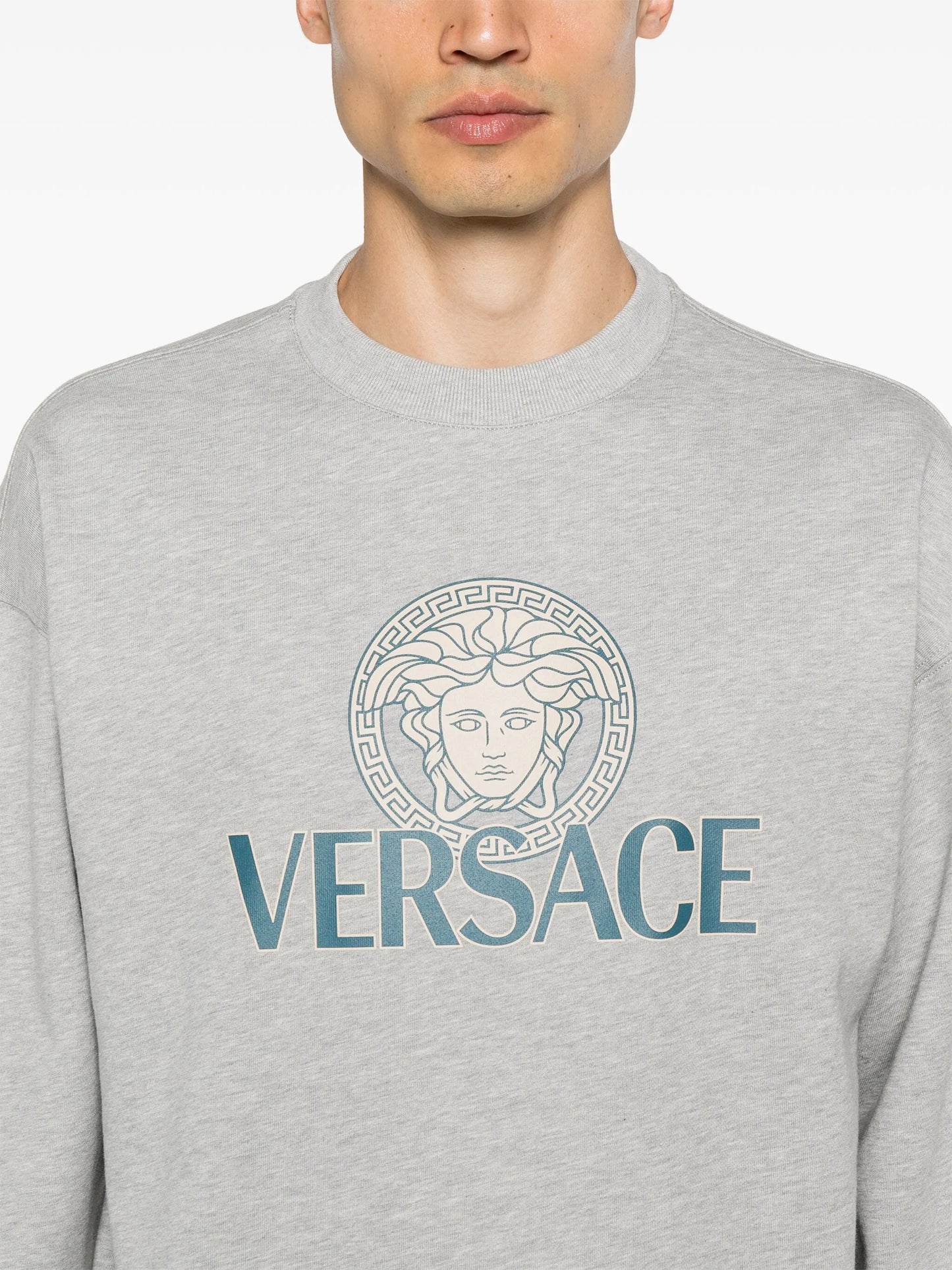 Medusa Head-print cotton sweatshirt