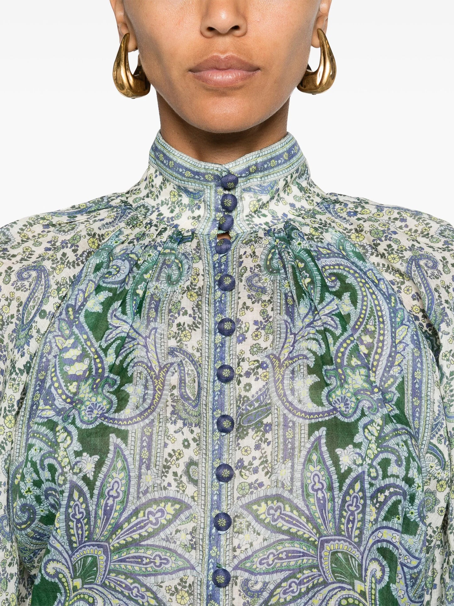 Ottie paisley-print blouse
