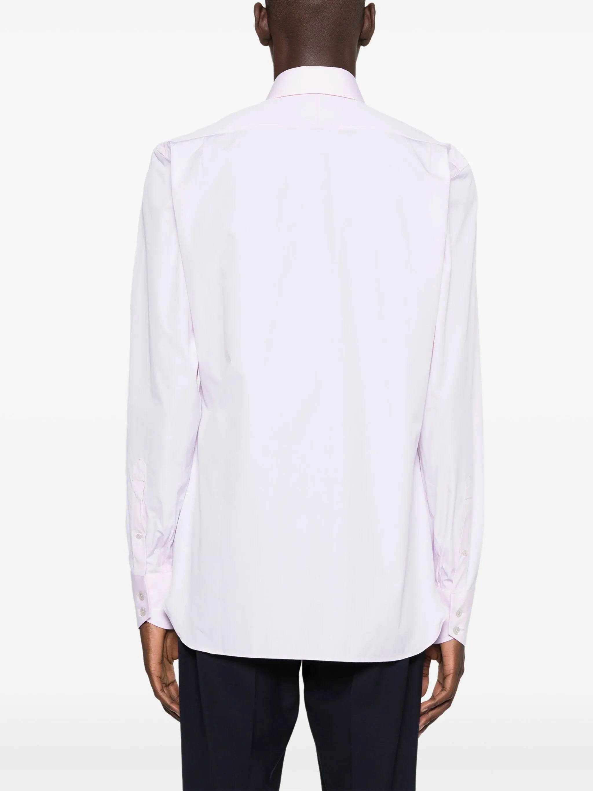 long-sleeve poplin shirt