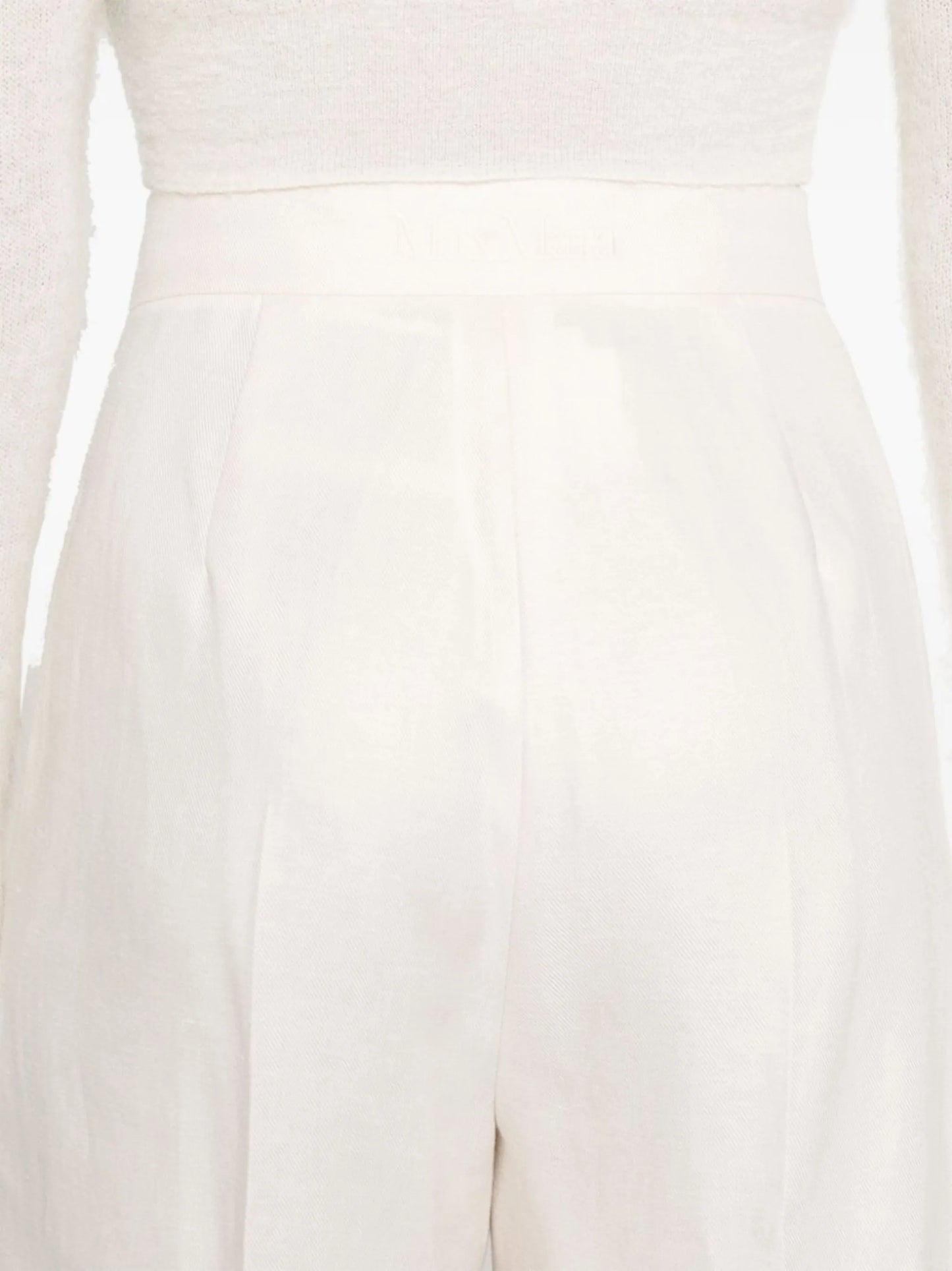 wide-leg linen trousers