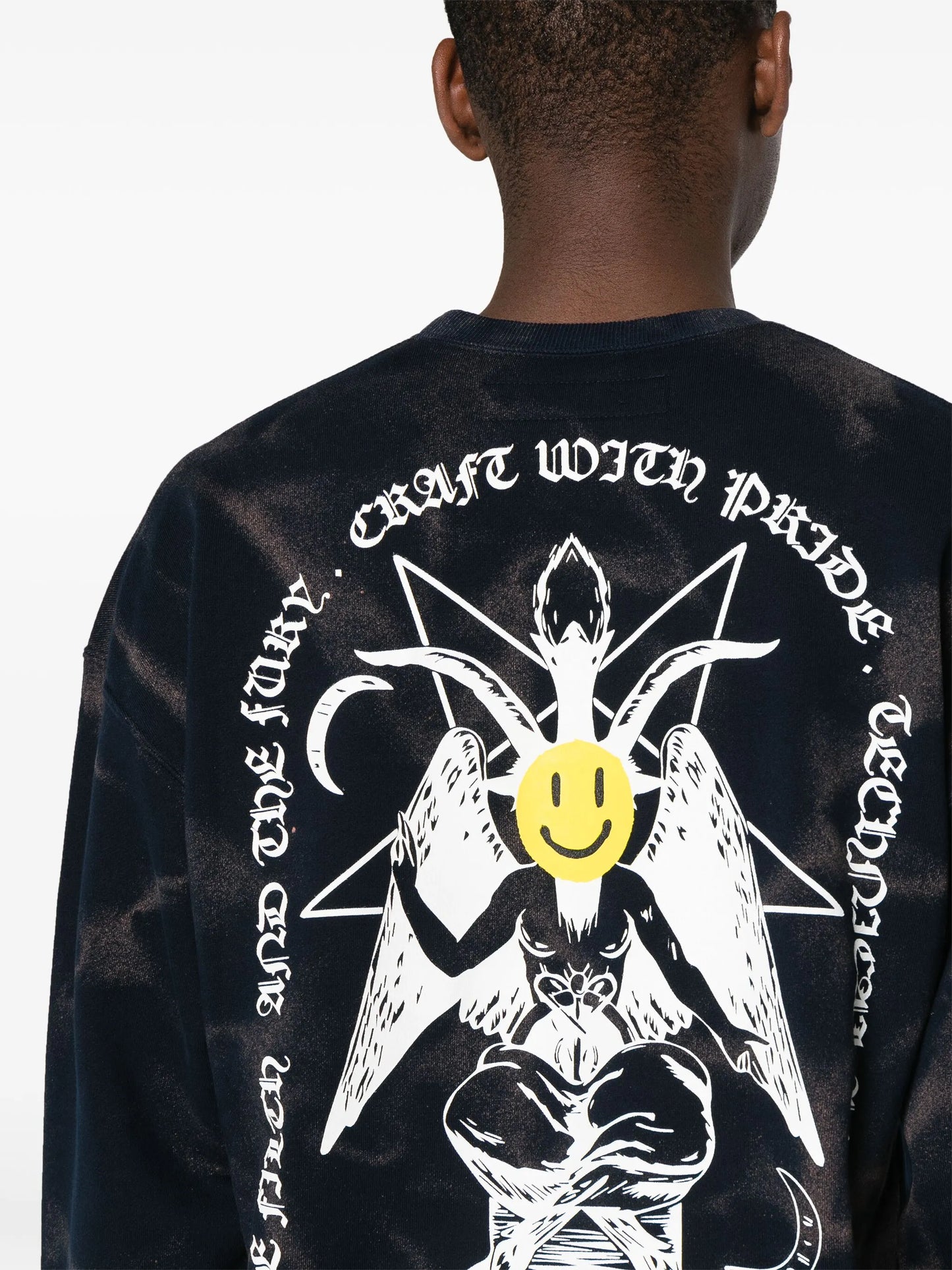 tie-dye cotton sweatshirt