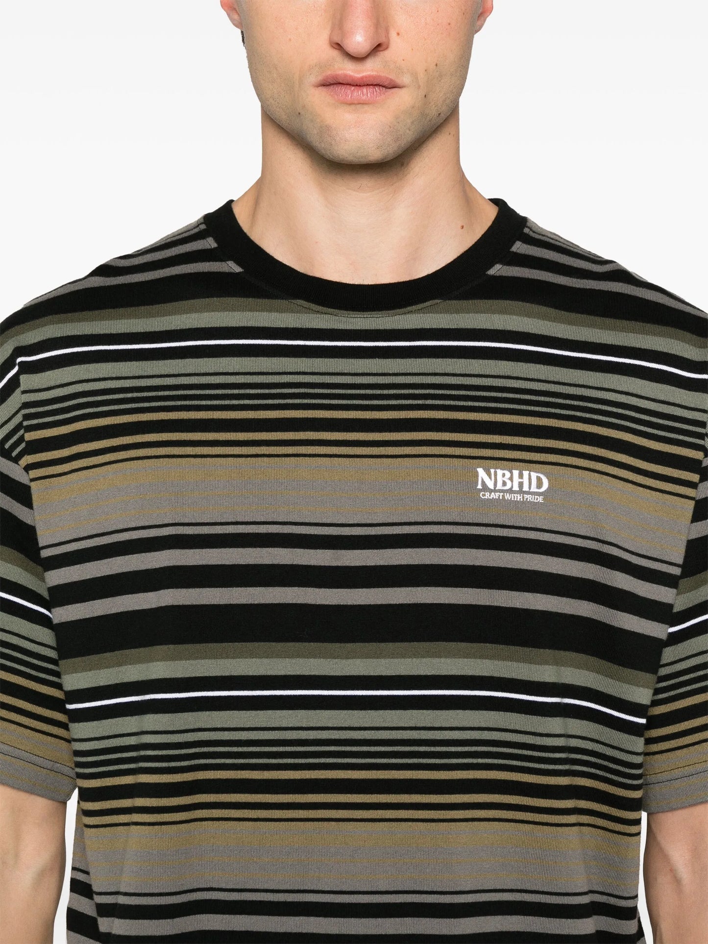logo-embroidered cotton T-shirt