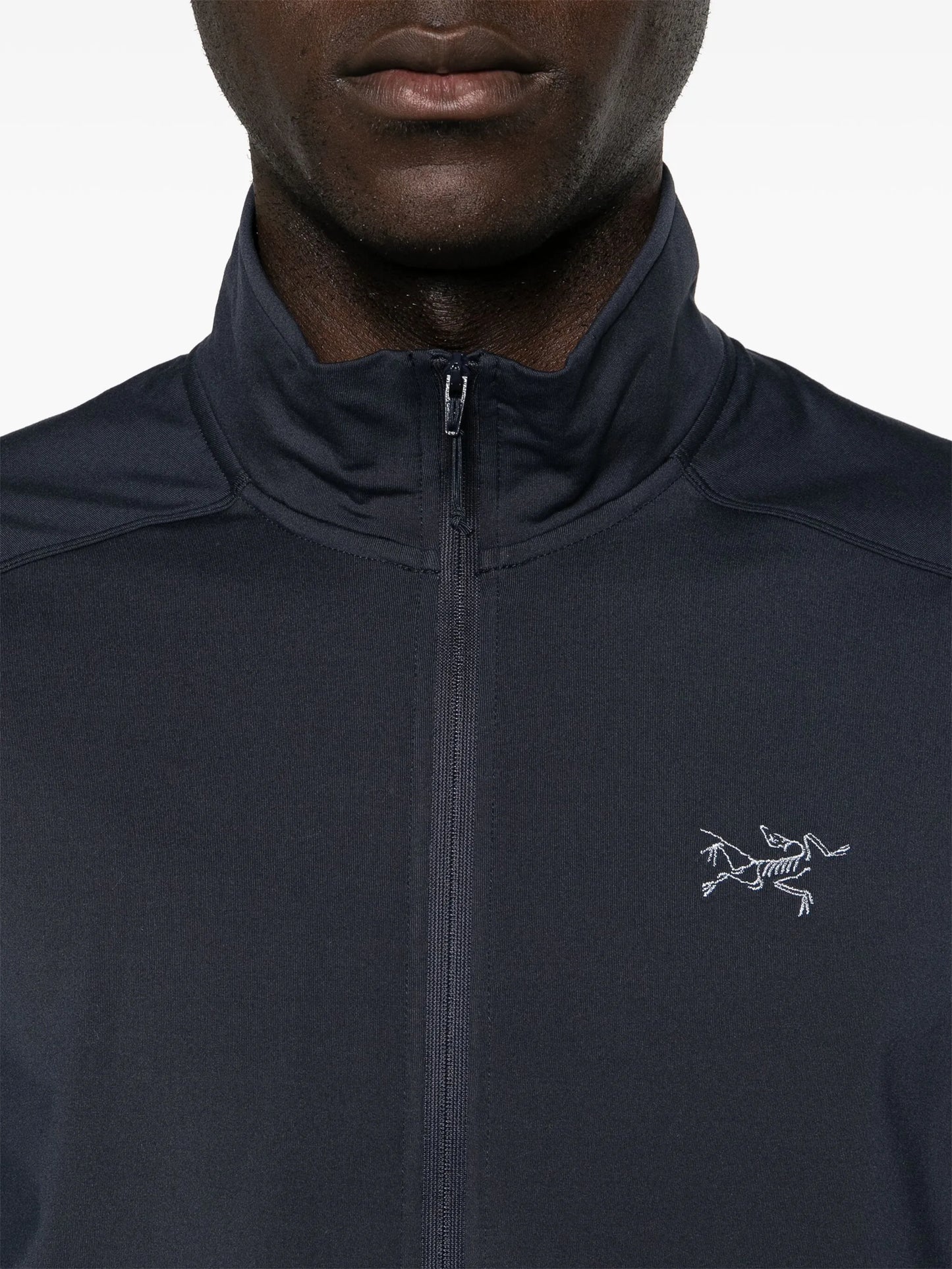 Kyanite logo-embroidered jacket