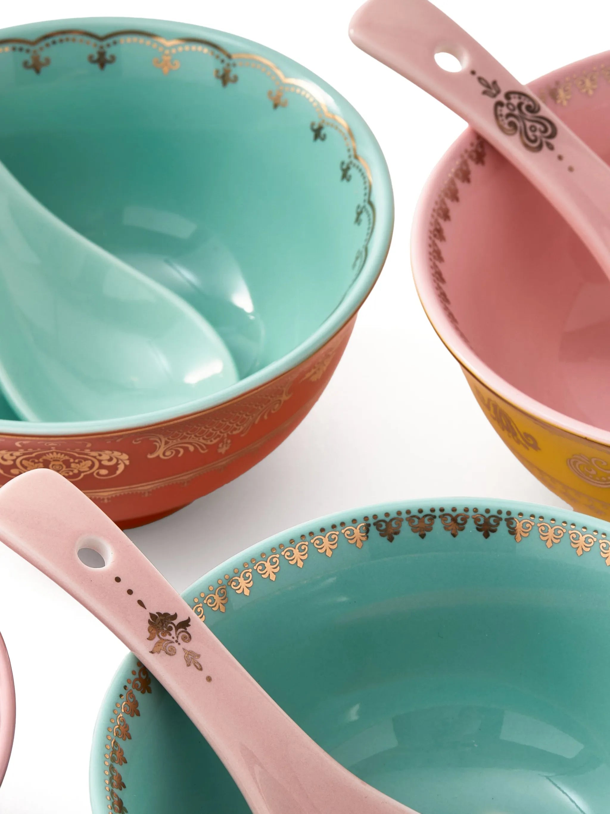 Grandpa porcelain Asian bowls (set of four)