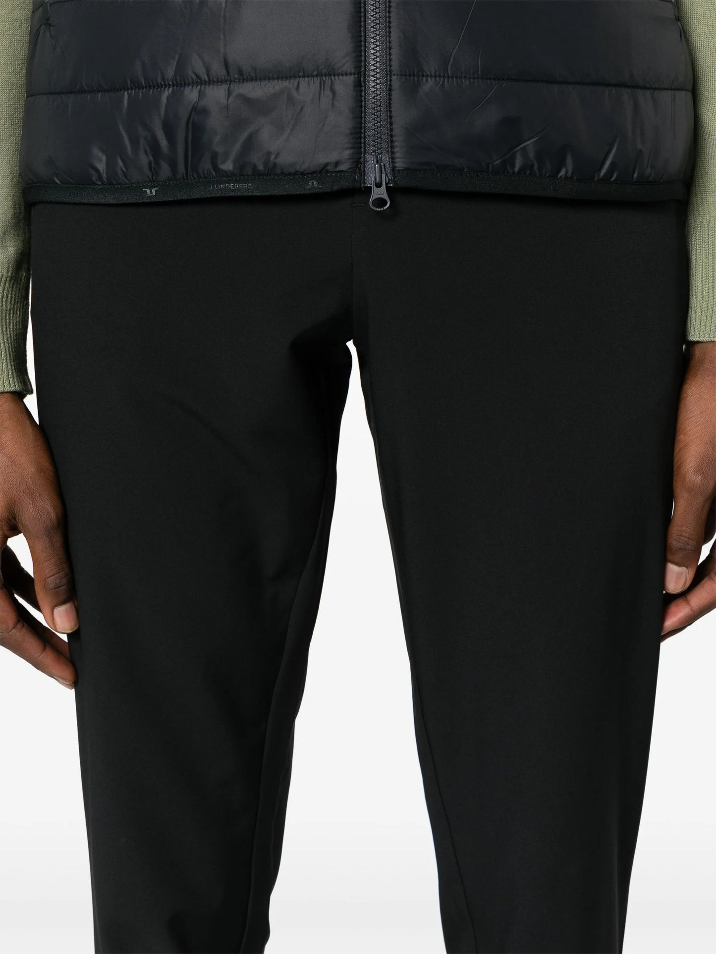 Cuff mid-rise track trousers
