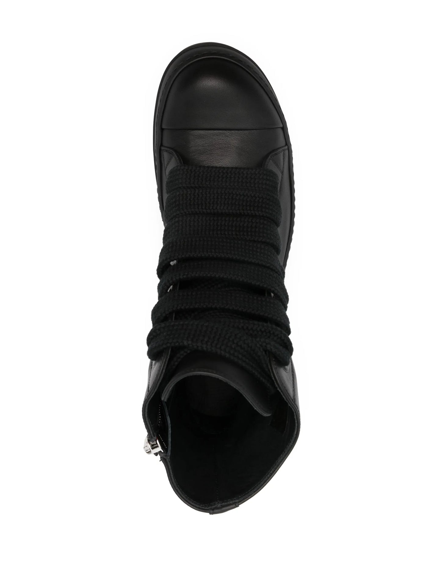 zip-up high-top sneakers