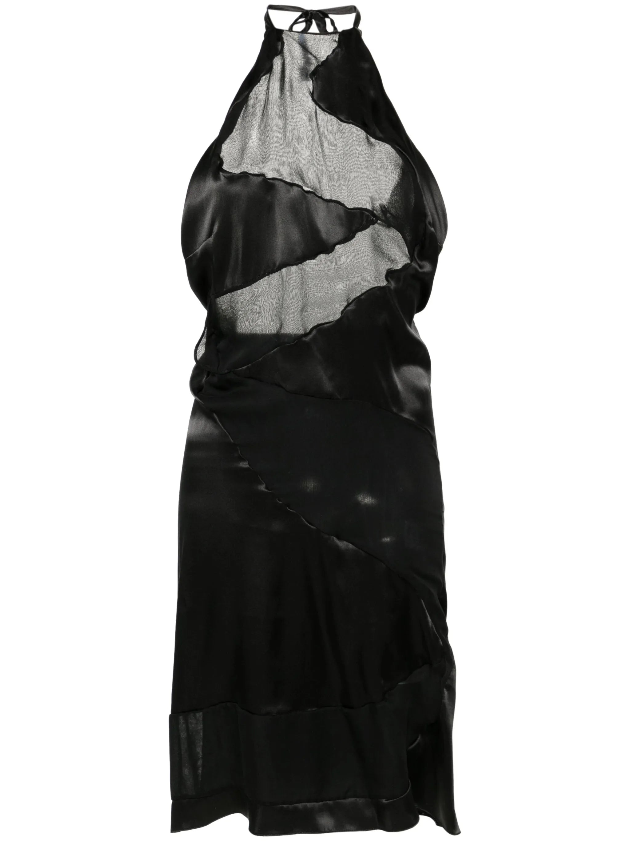 Spiral panelled midi dress
