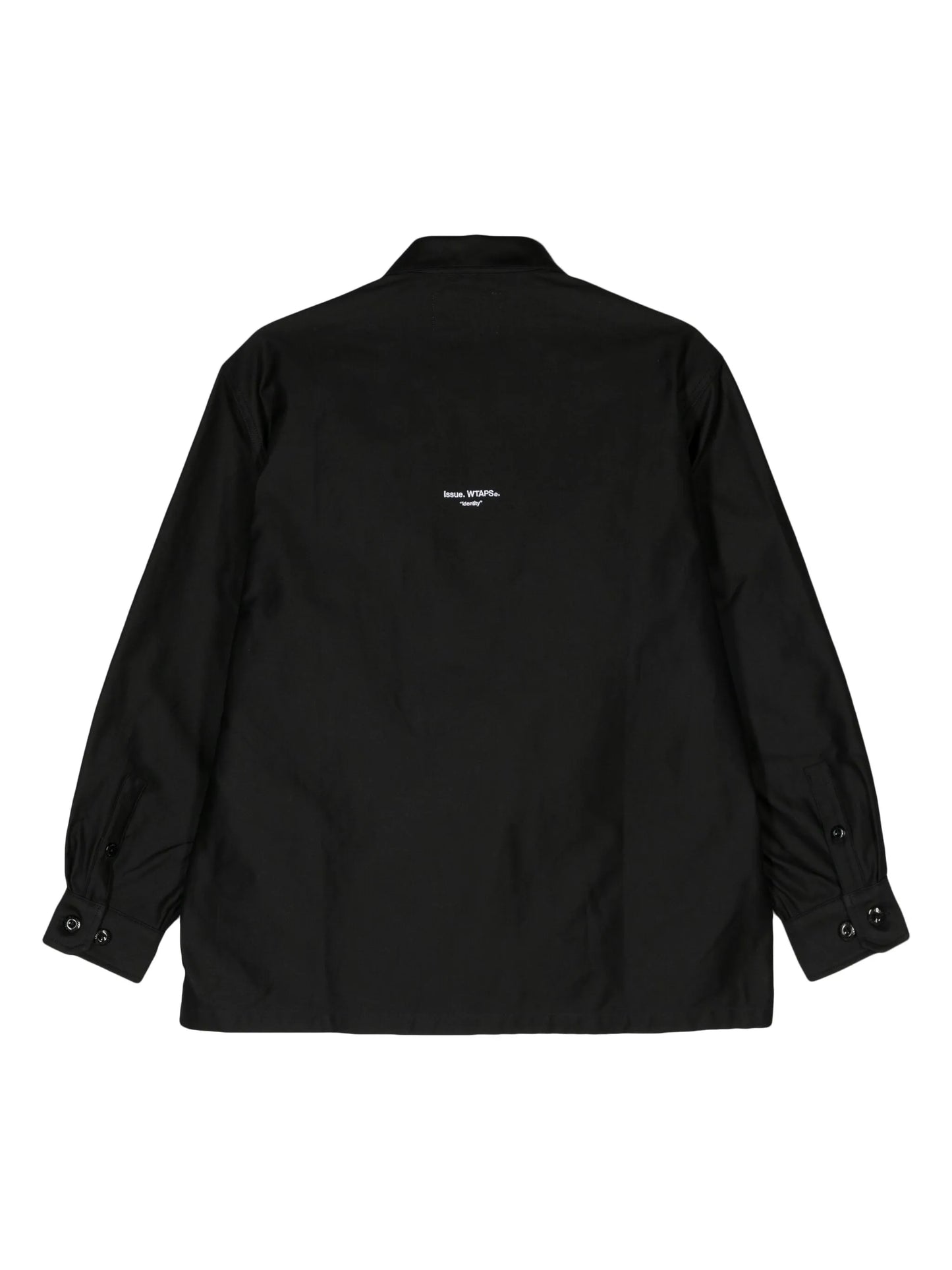 classic-collar cotton overshirt