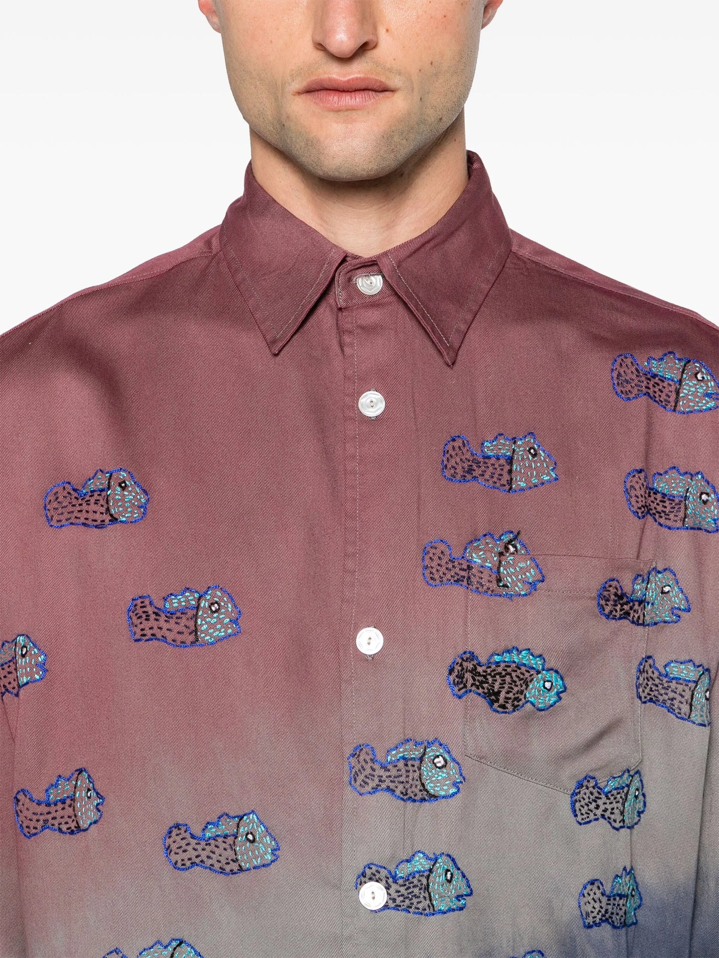 Block Dyed tie-dye shirt