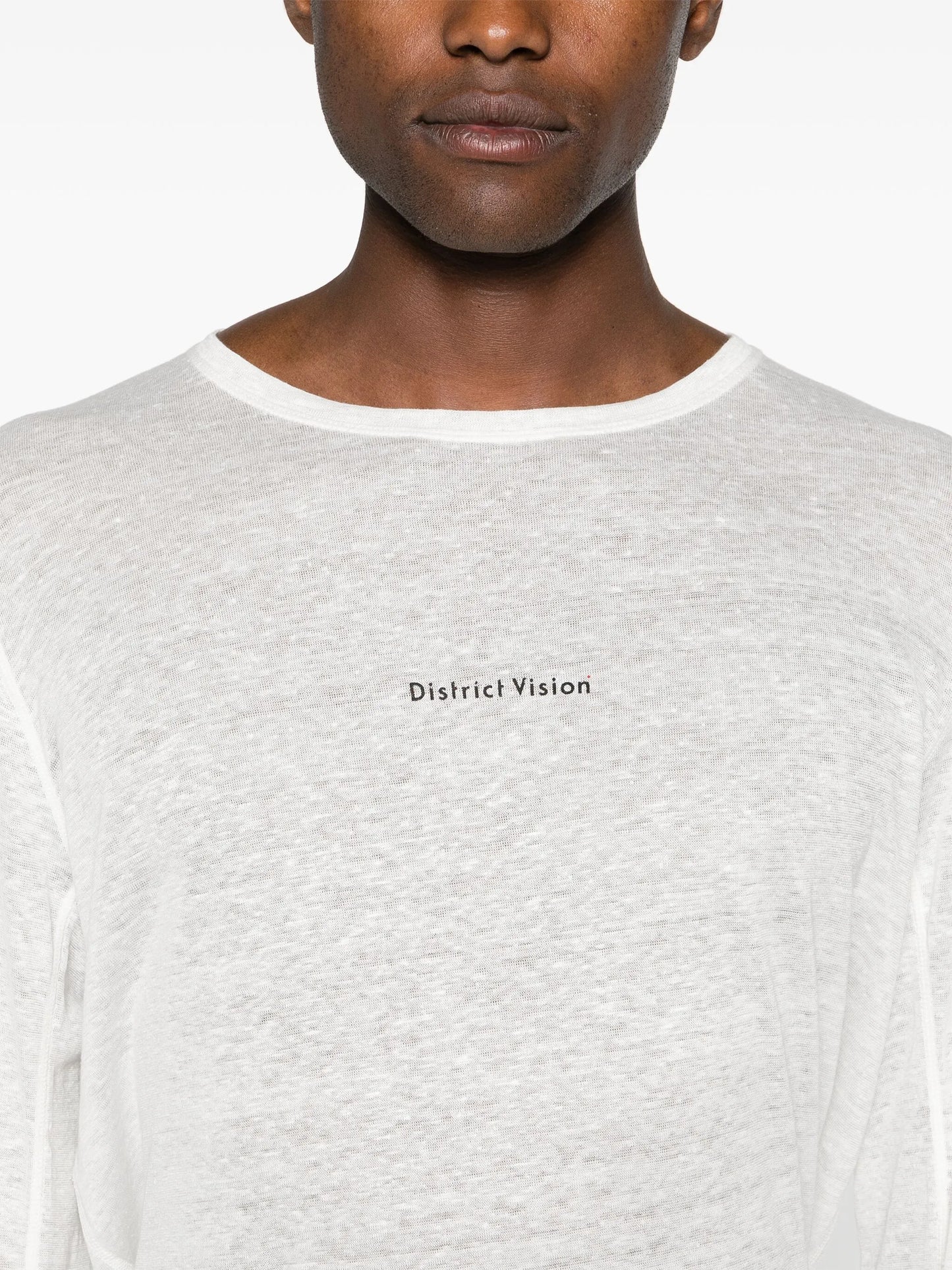 logo-print hemp T-shirt