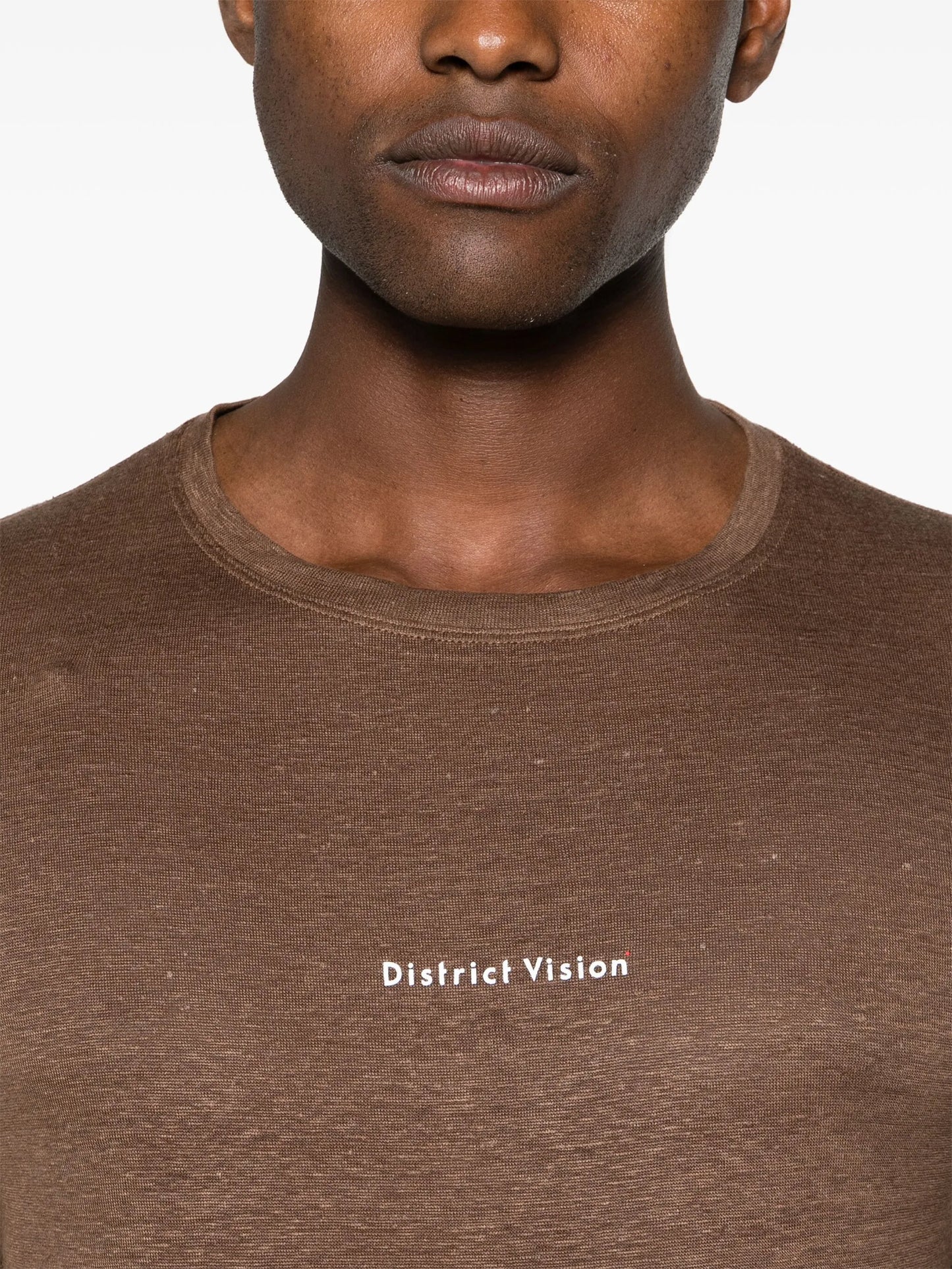 logo-print hemp T-shirt