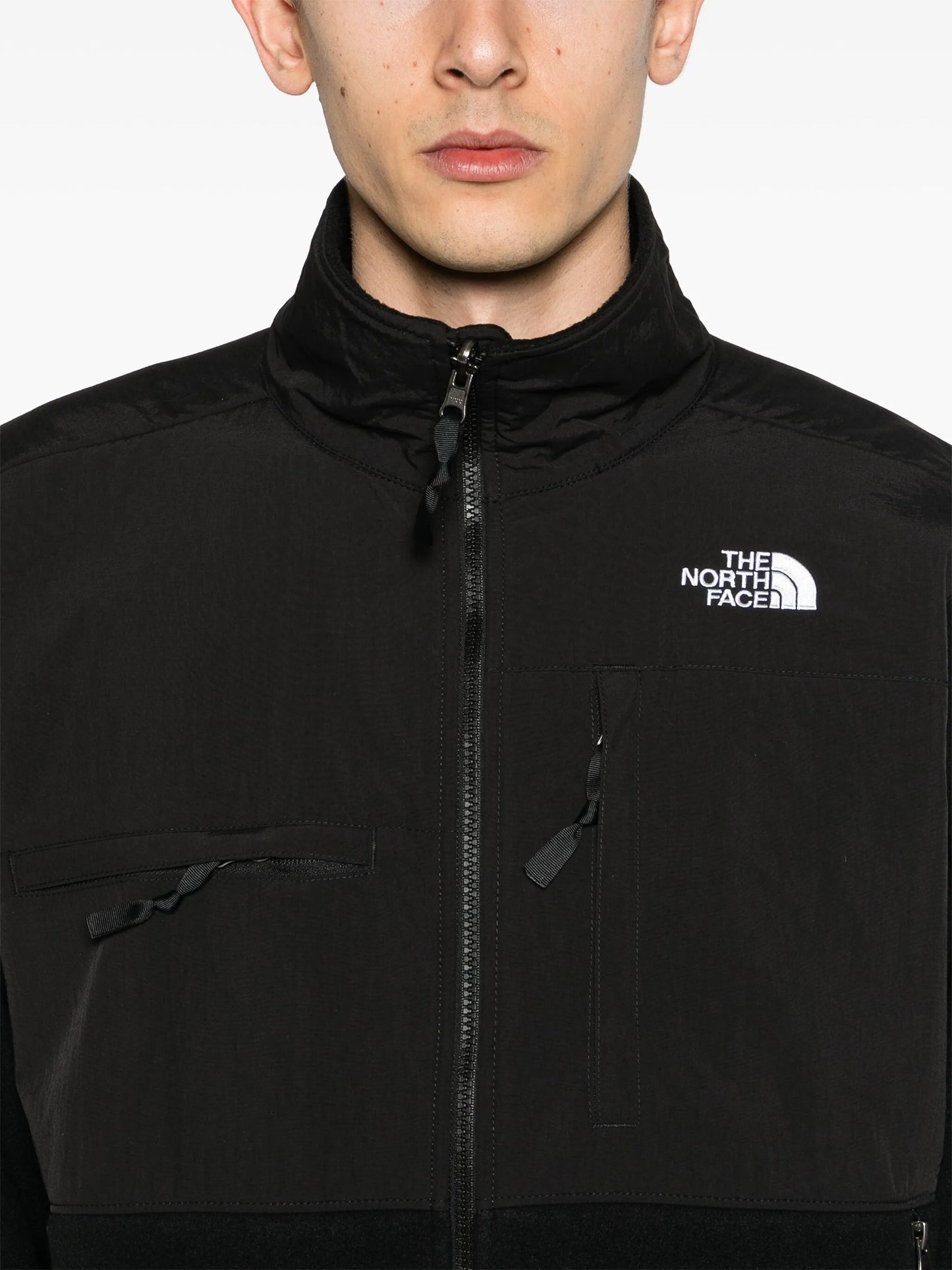 logo-print fleece jacket