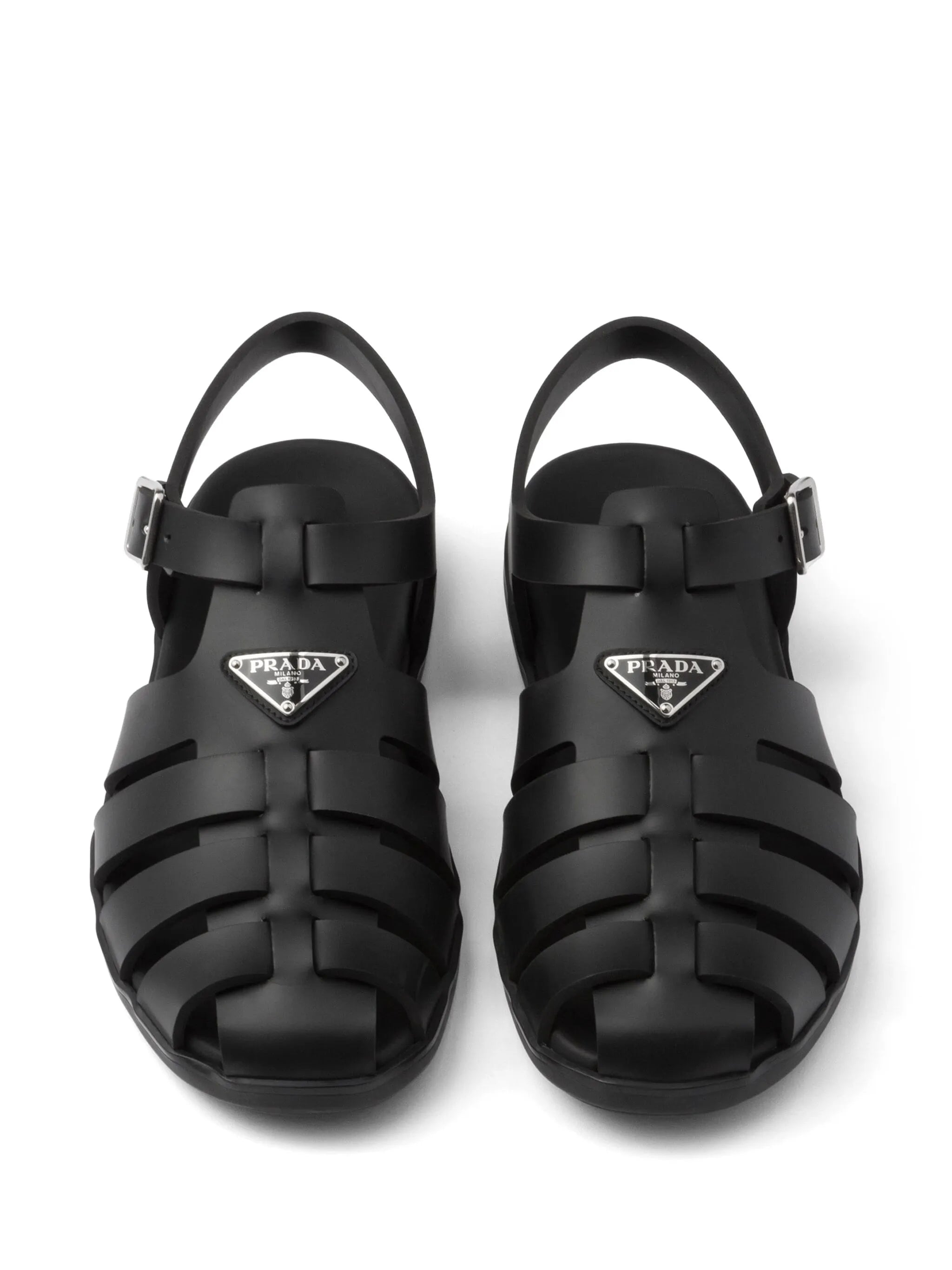 triangle-logo sandals