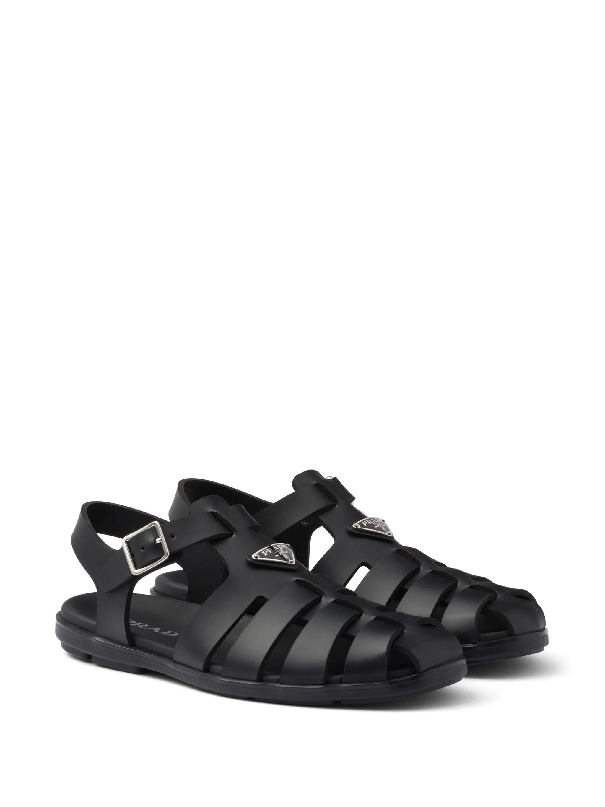 triangle-logo sandals