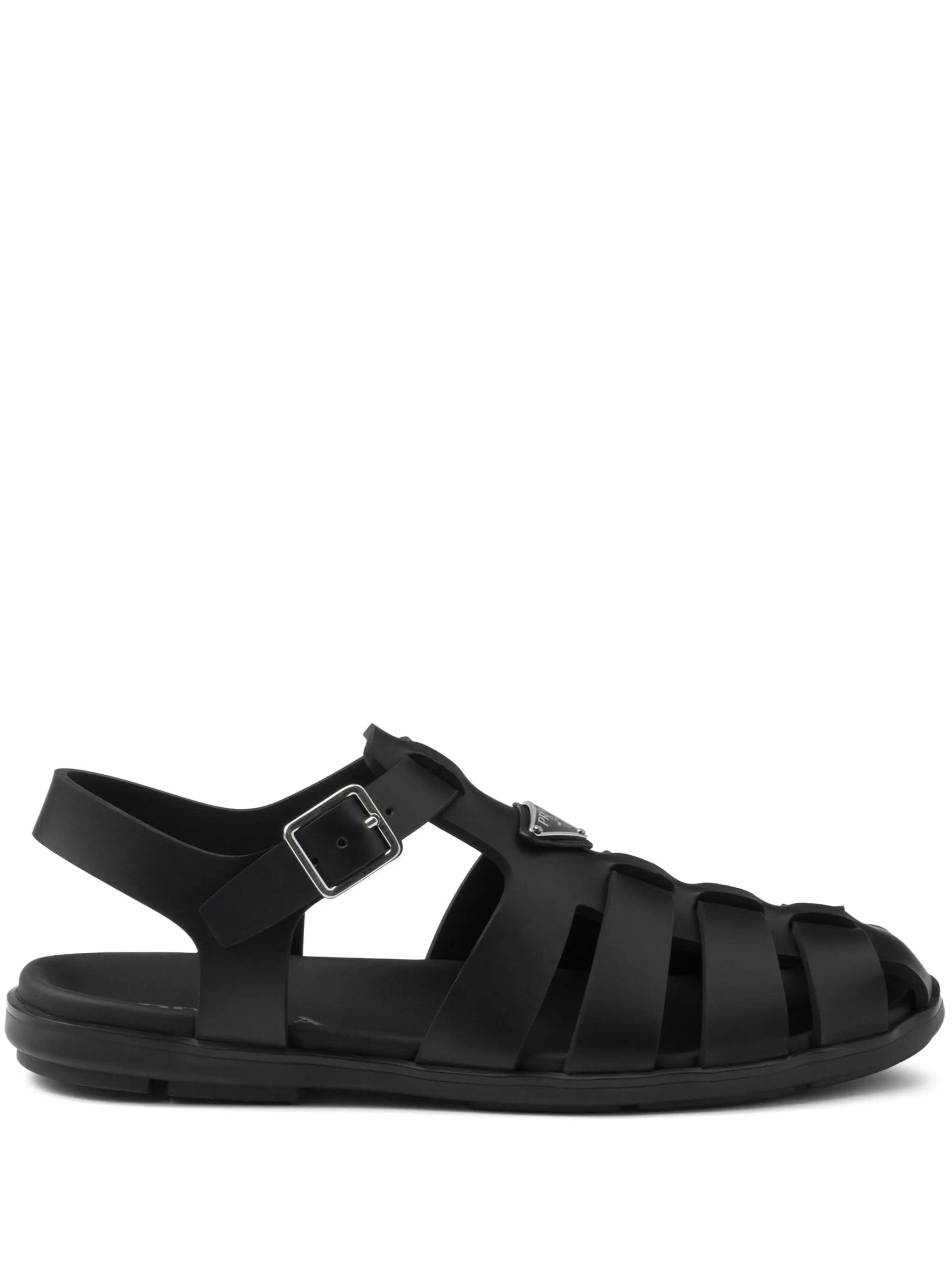 triangle-logo sandals