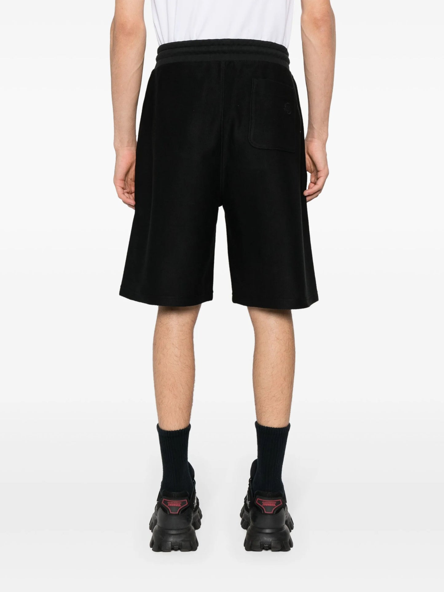 logo-embossed track shorts