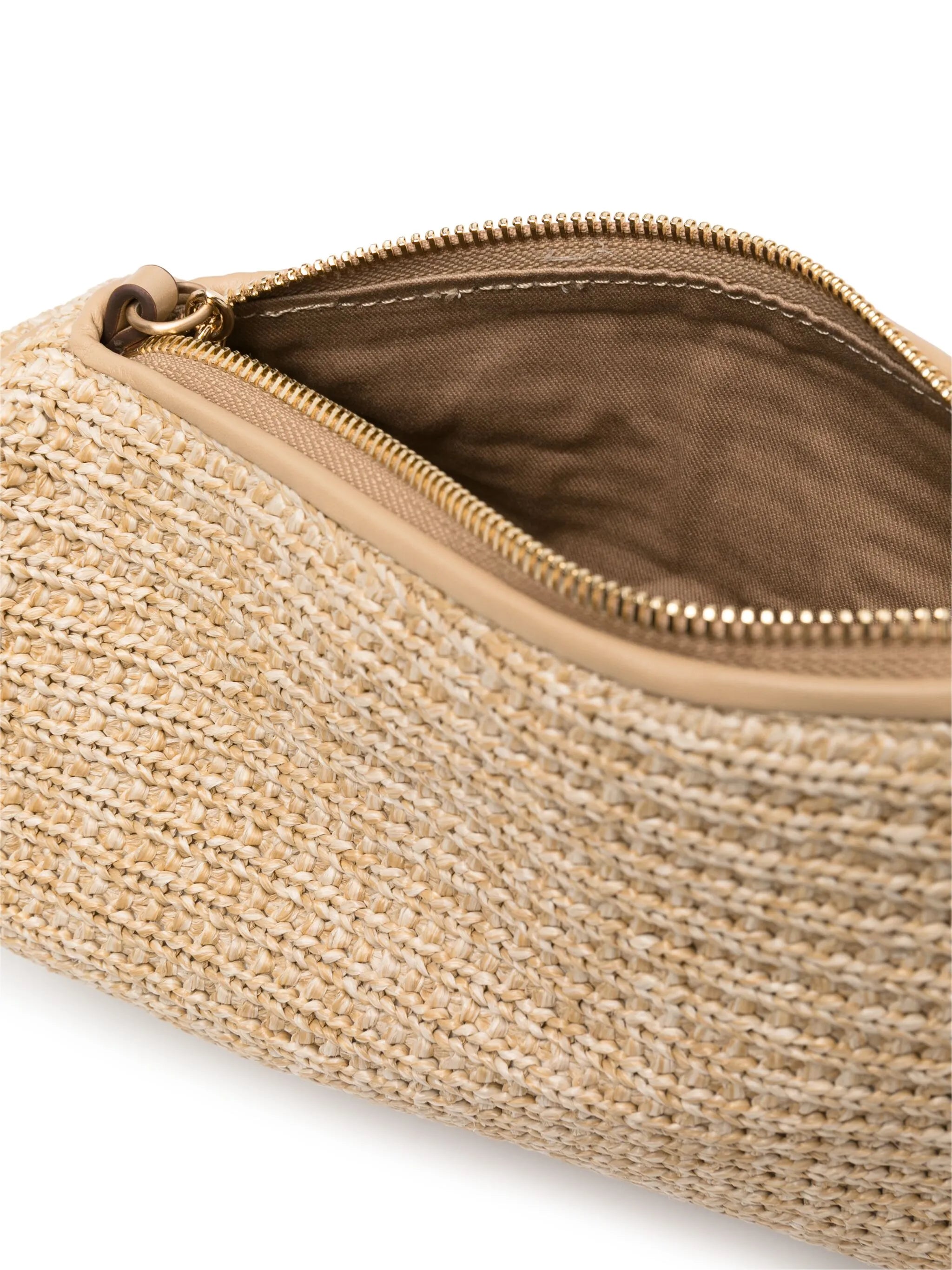Viera raffia clutch bag