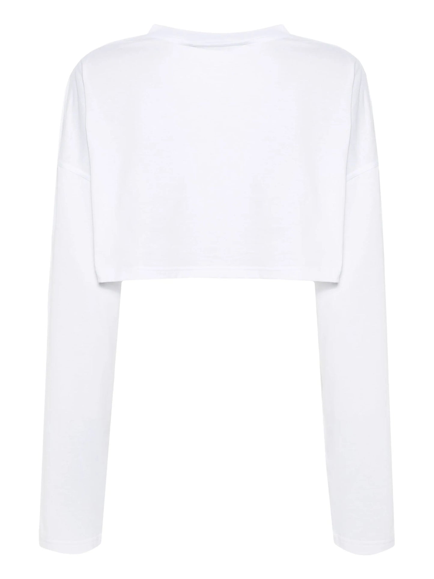 logo-appliqué cropped T-shirt