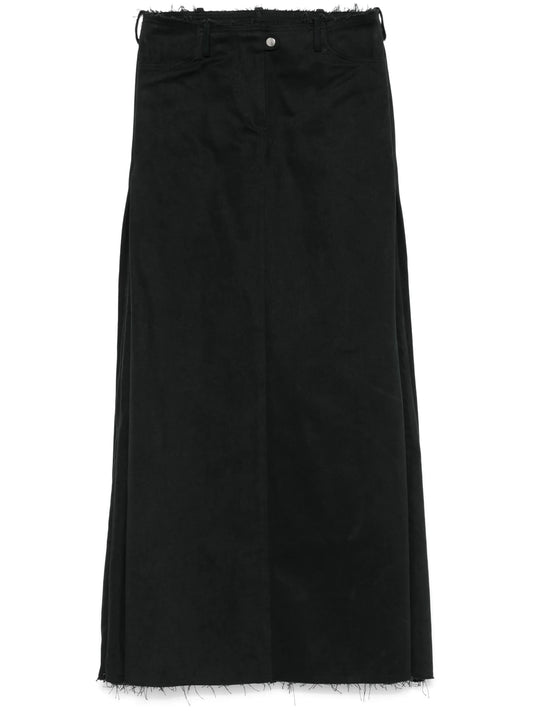 Fold maxi skirt