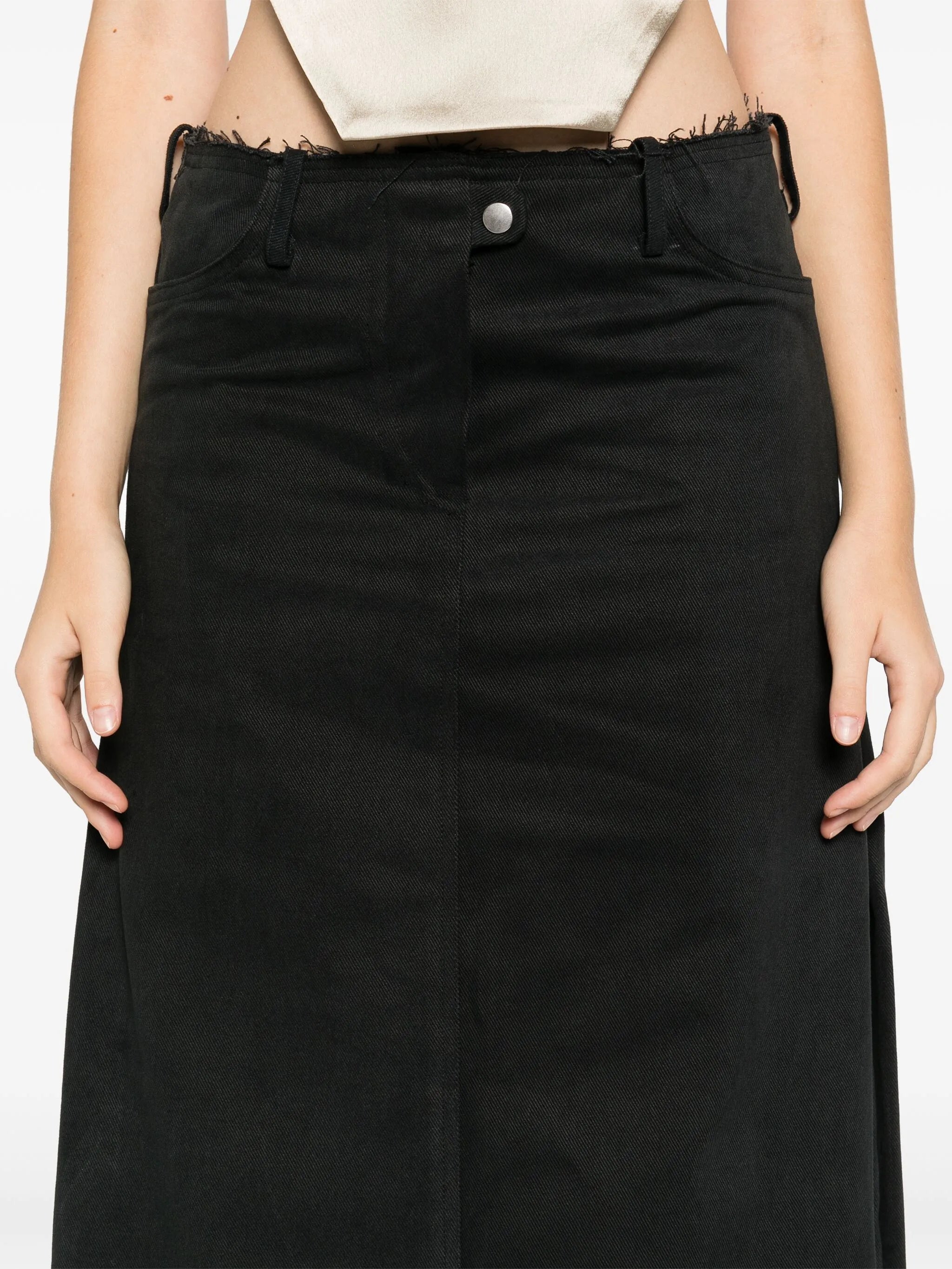 Fold maxi skirt